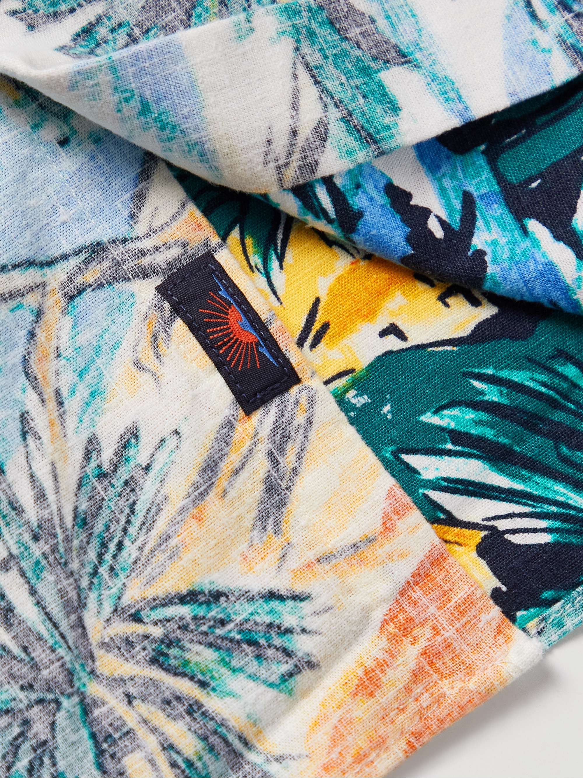 FAHERTY Breeze Printed Hemp-Blend Shirt