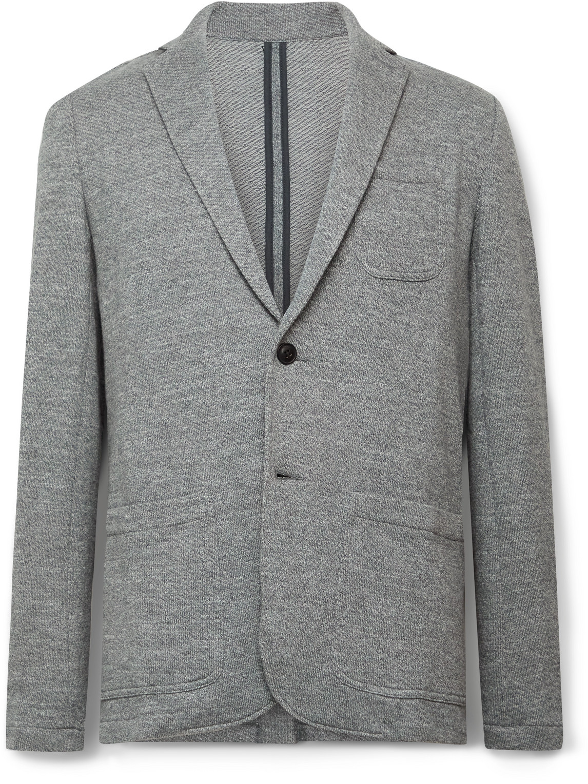 Faherty Brand Inlet Knit Blazer In Gray