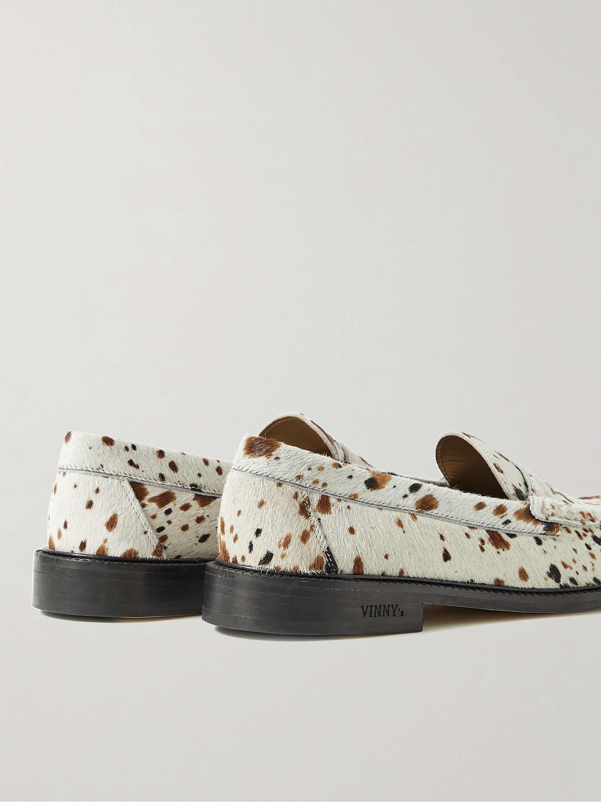 VINNY'S Yardee Pony Hair Penny Loafers