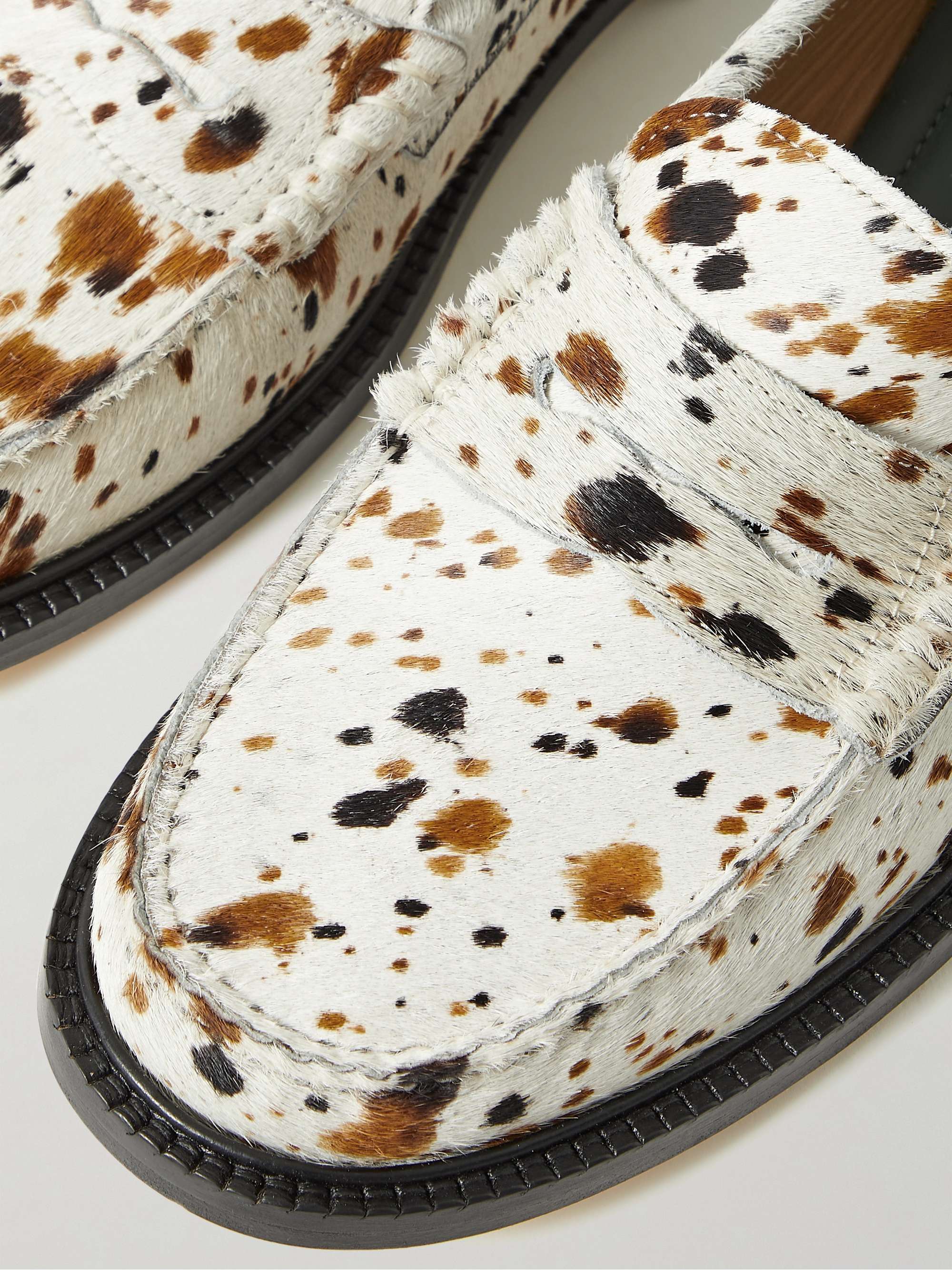 VINNY'S Yardee Pony Hair Penny Loafers