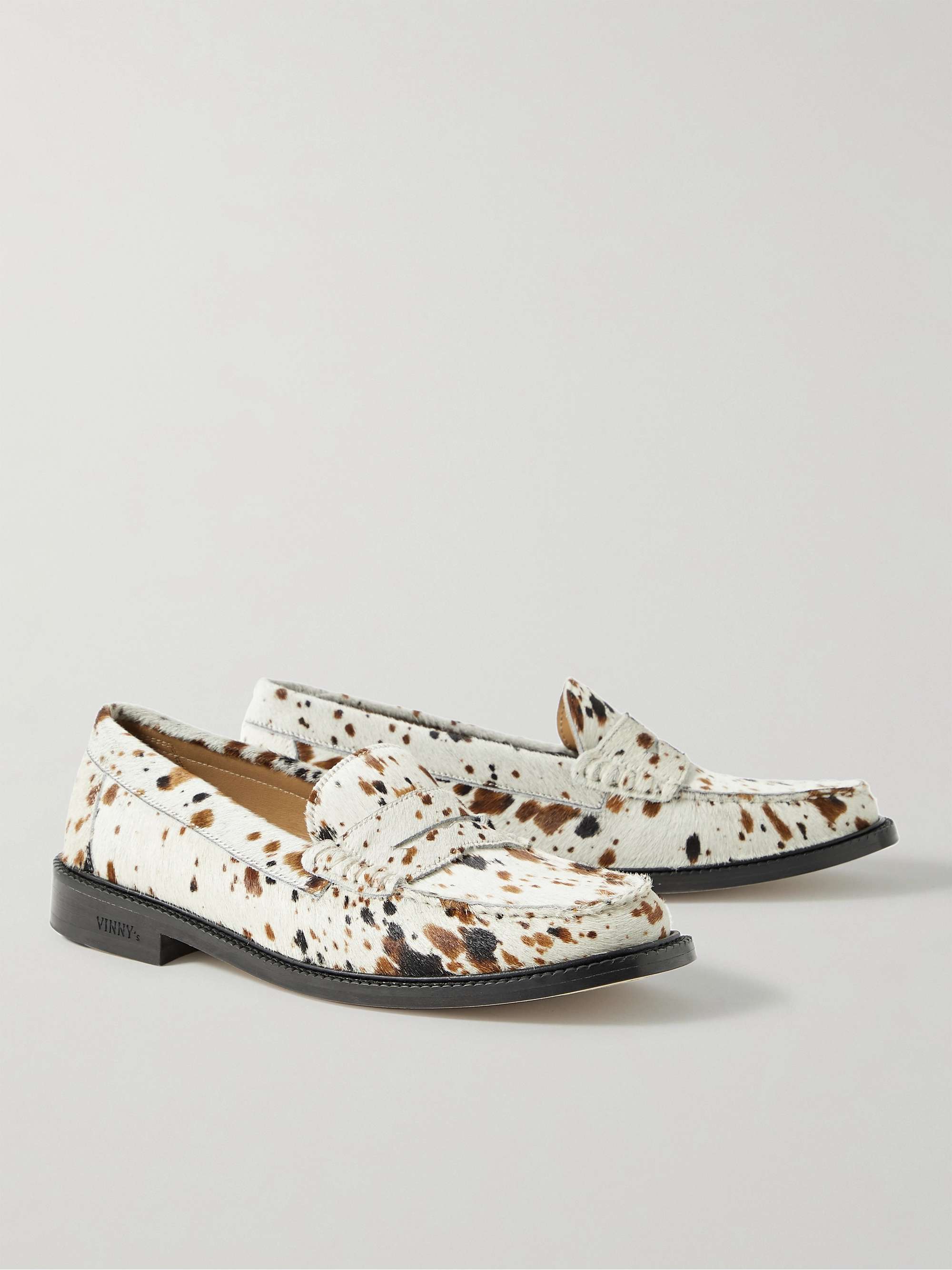 VINNY'S Yardee Pony Hair Penny Loafers