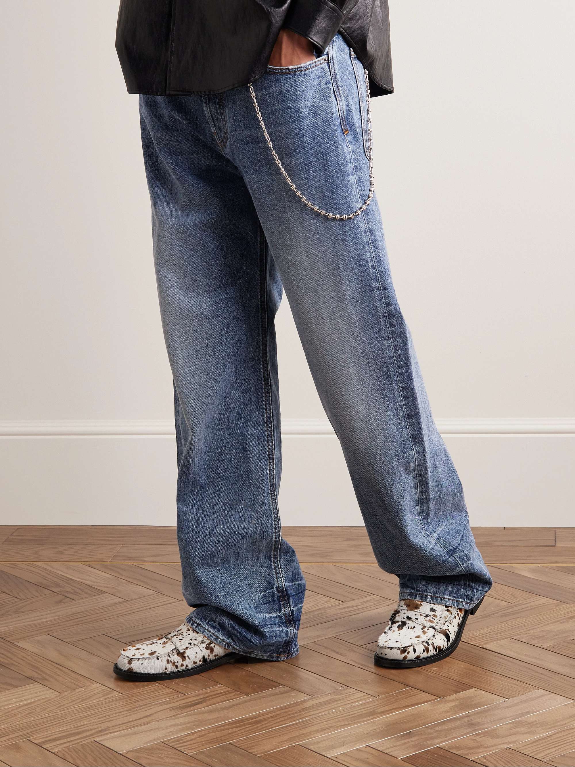 VINNY'S Yardee Pony Hair Penny Loafers