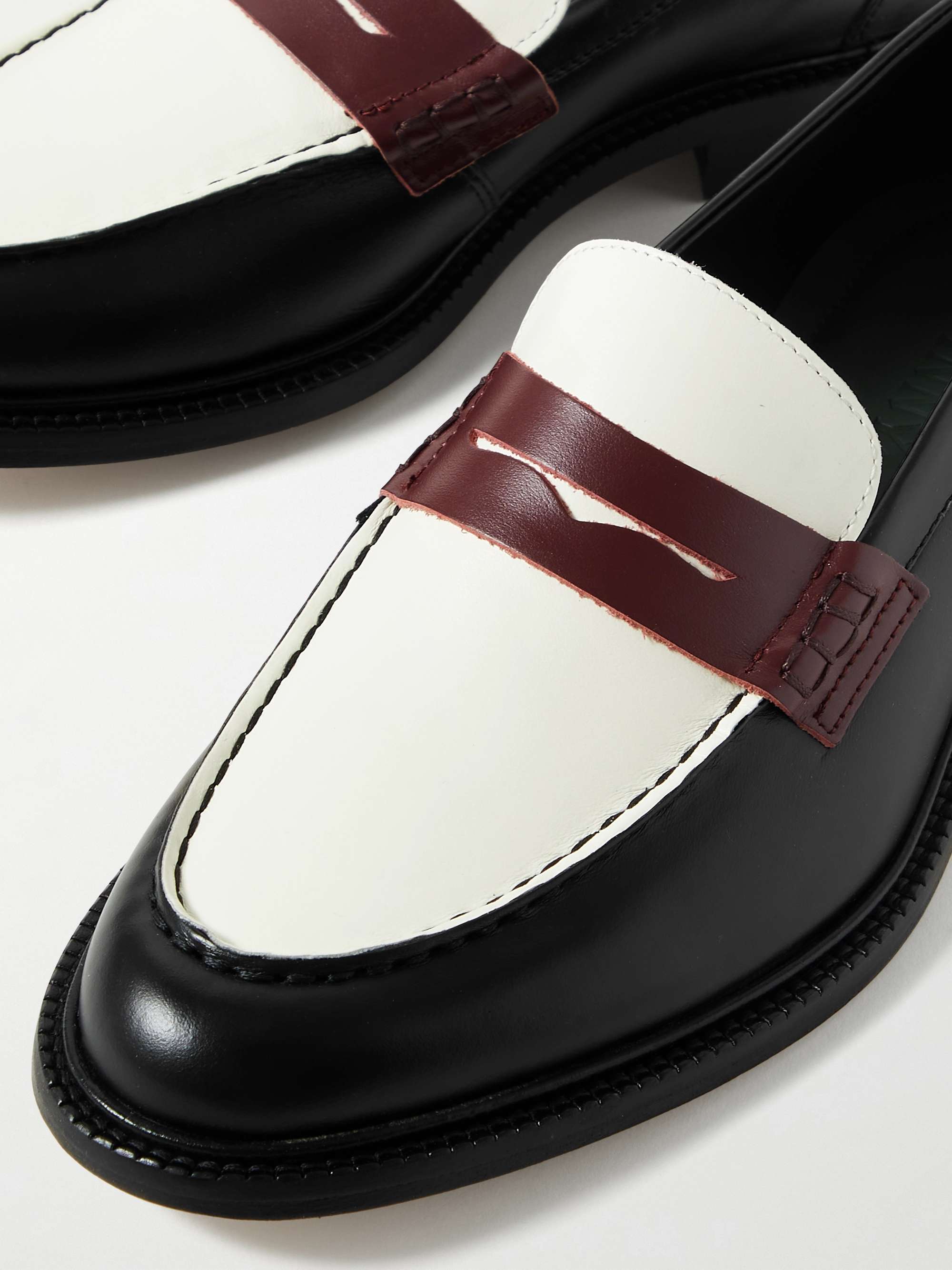 Townee Polished-Leather Penny Loafers