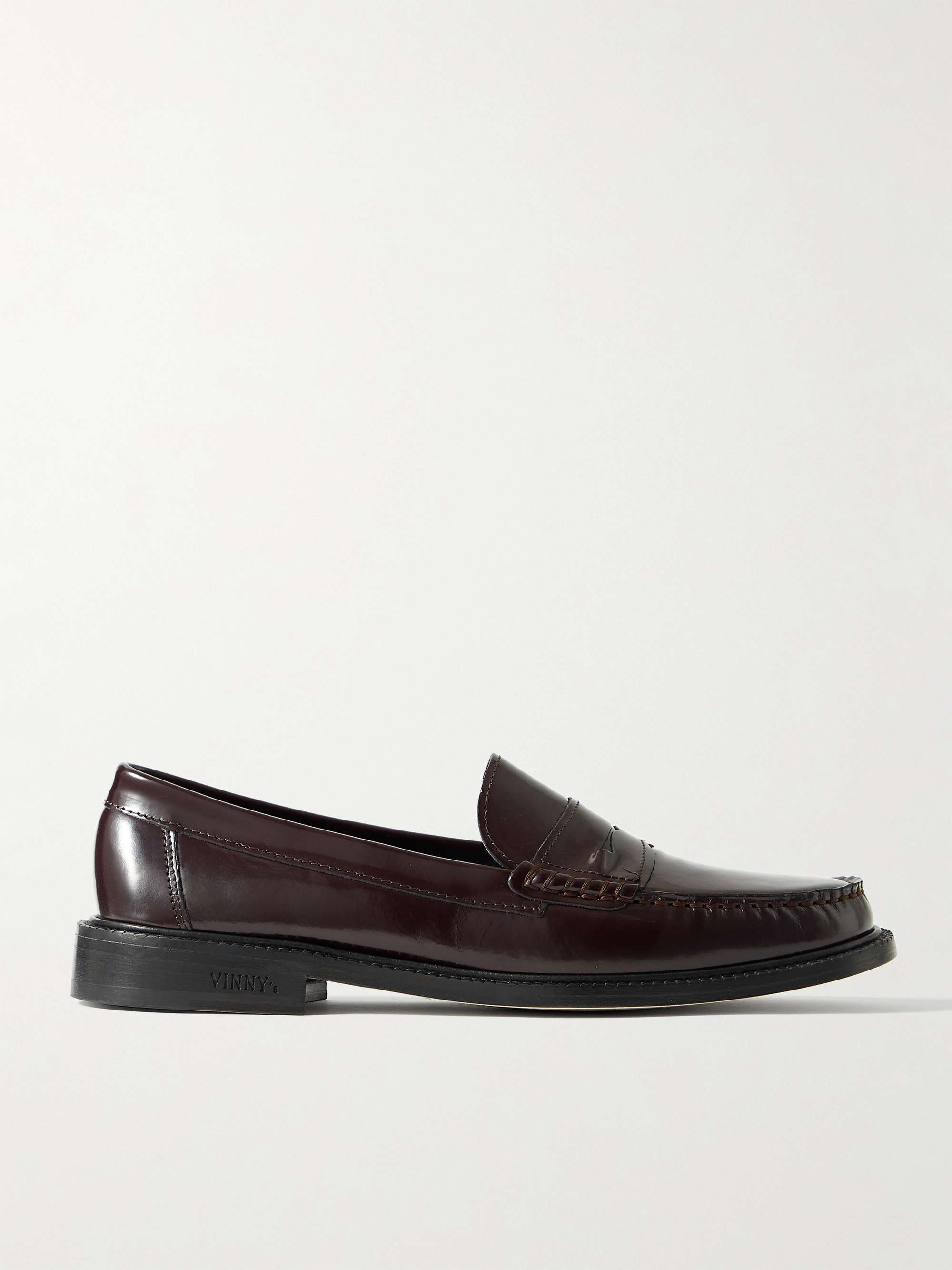 VINNY'S Yardee Leather Penny Loafers for Men | MR PORTER