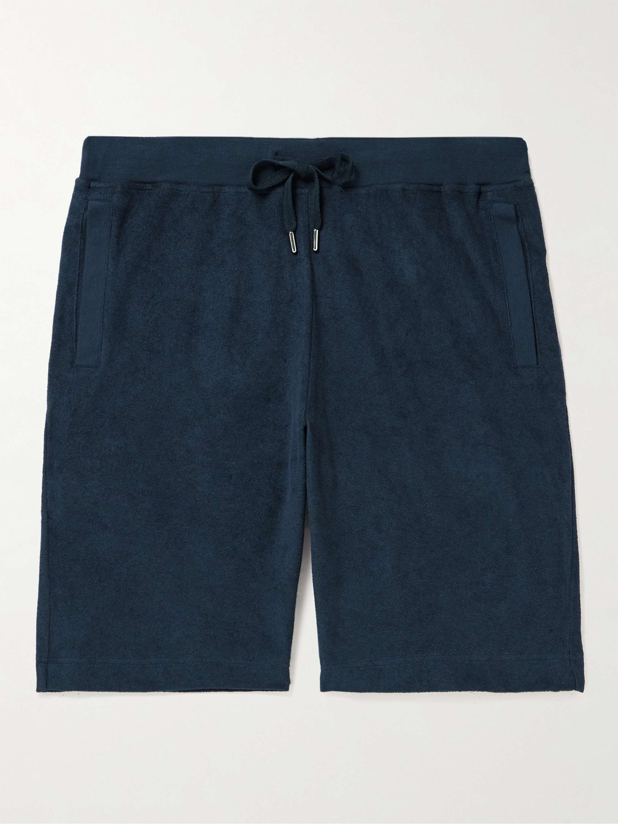 SUNSPEL Tapered Cotton-Terry Drawstring Shorts for Men | MR PORTER