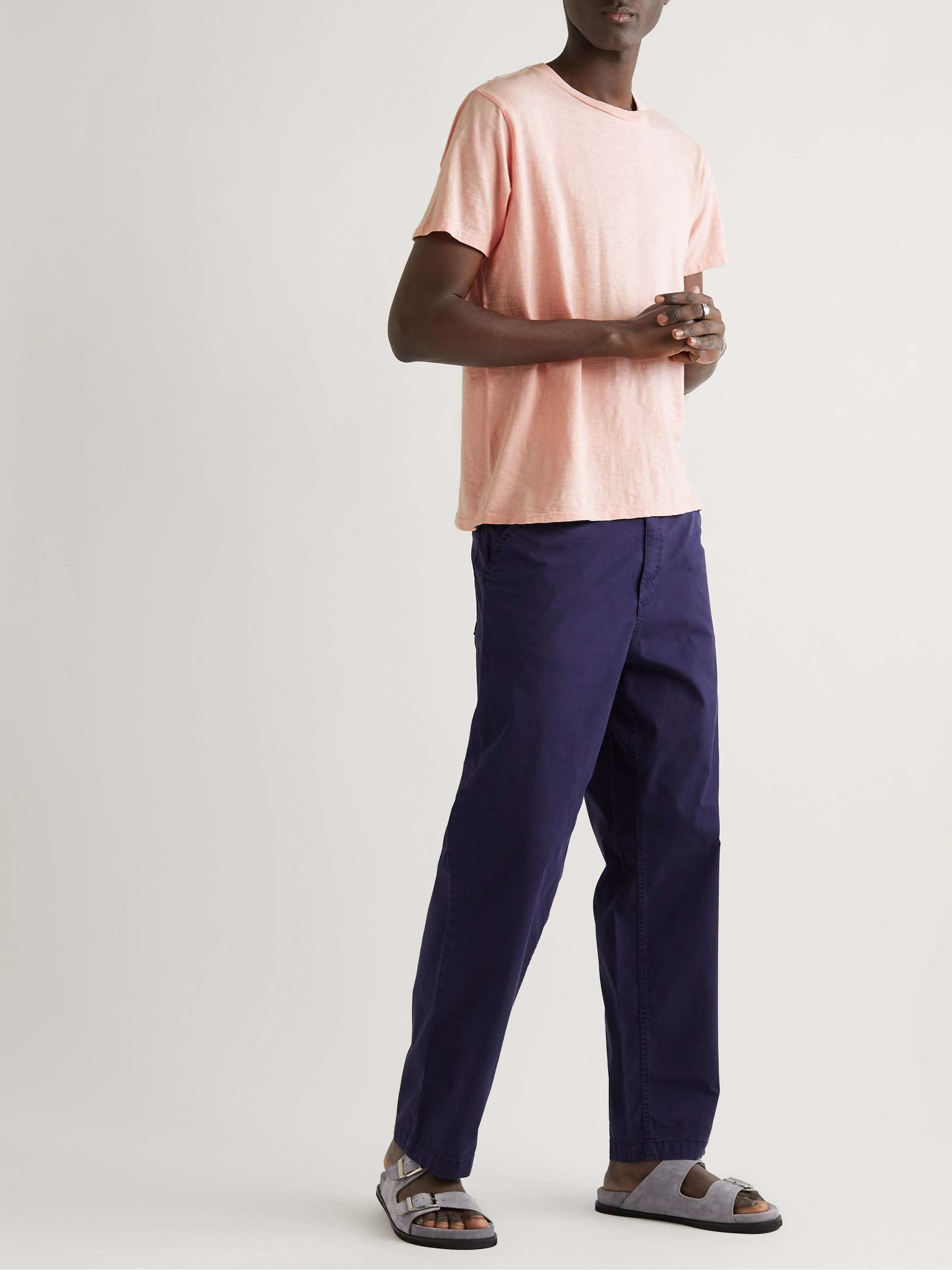 VELVA SHEEN SlimFit Rolled Slub CottonJersey TShirt for Men MR PORTER