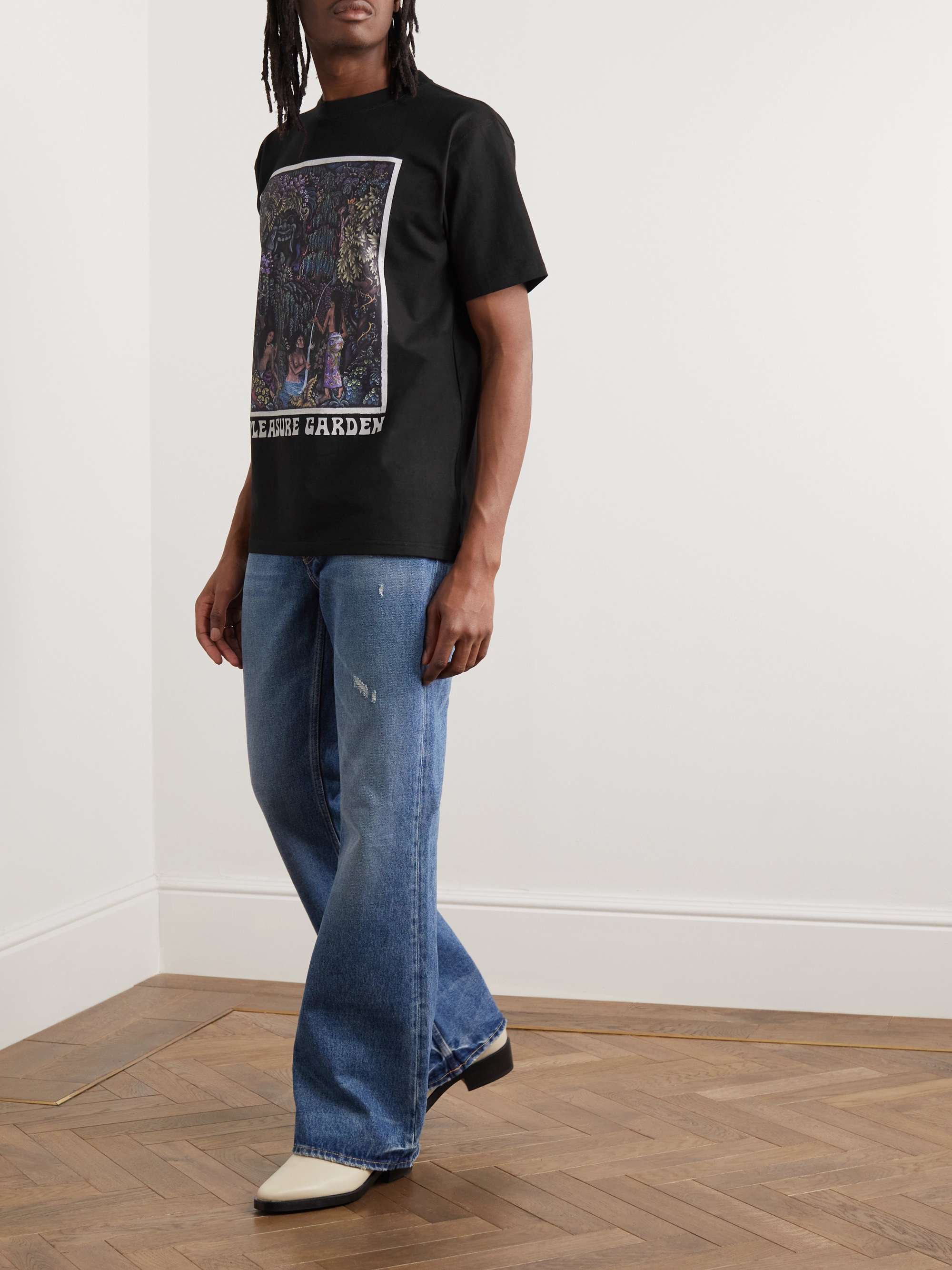 ENDLESS JOY Printed Cotton-Jersey T-Shirt