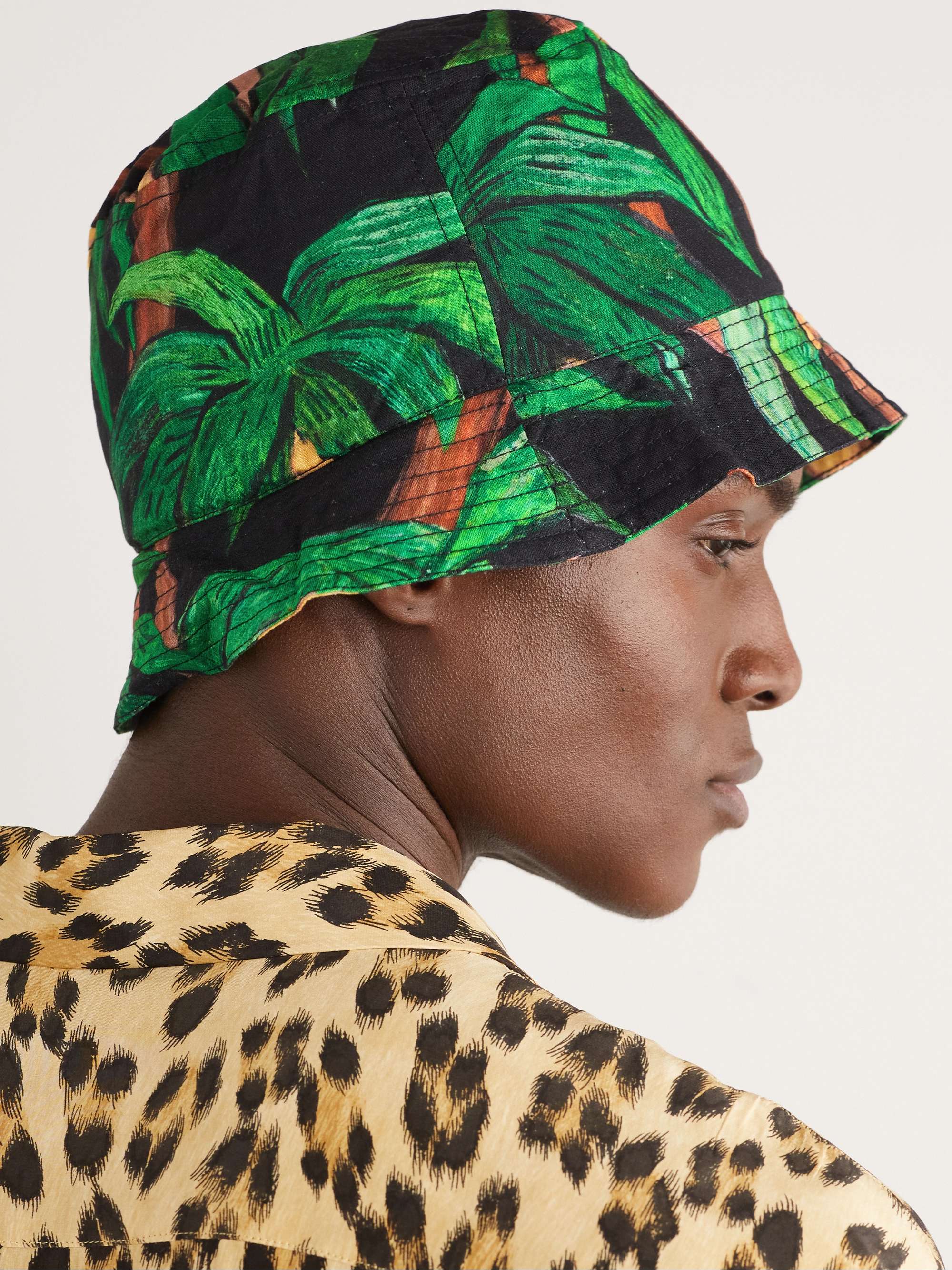 ENDLESS JOY Printed TENCEL Bucket Hat