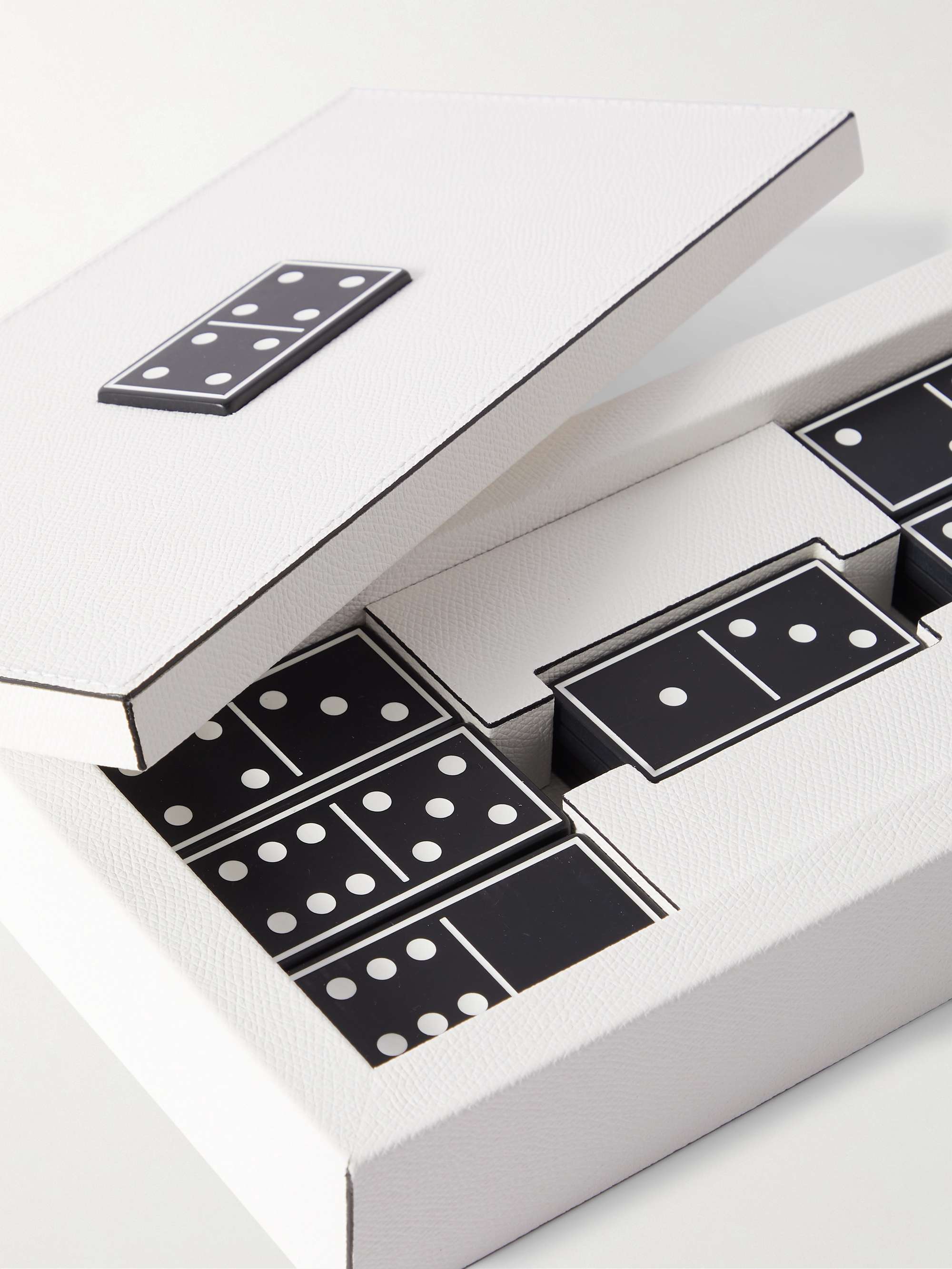 GIOBAGNARA Lerici Full-Grain Leather and Plexiglass Domino Set