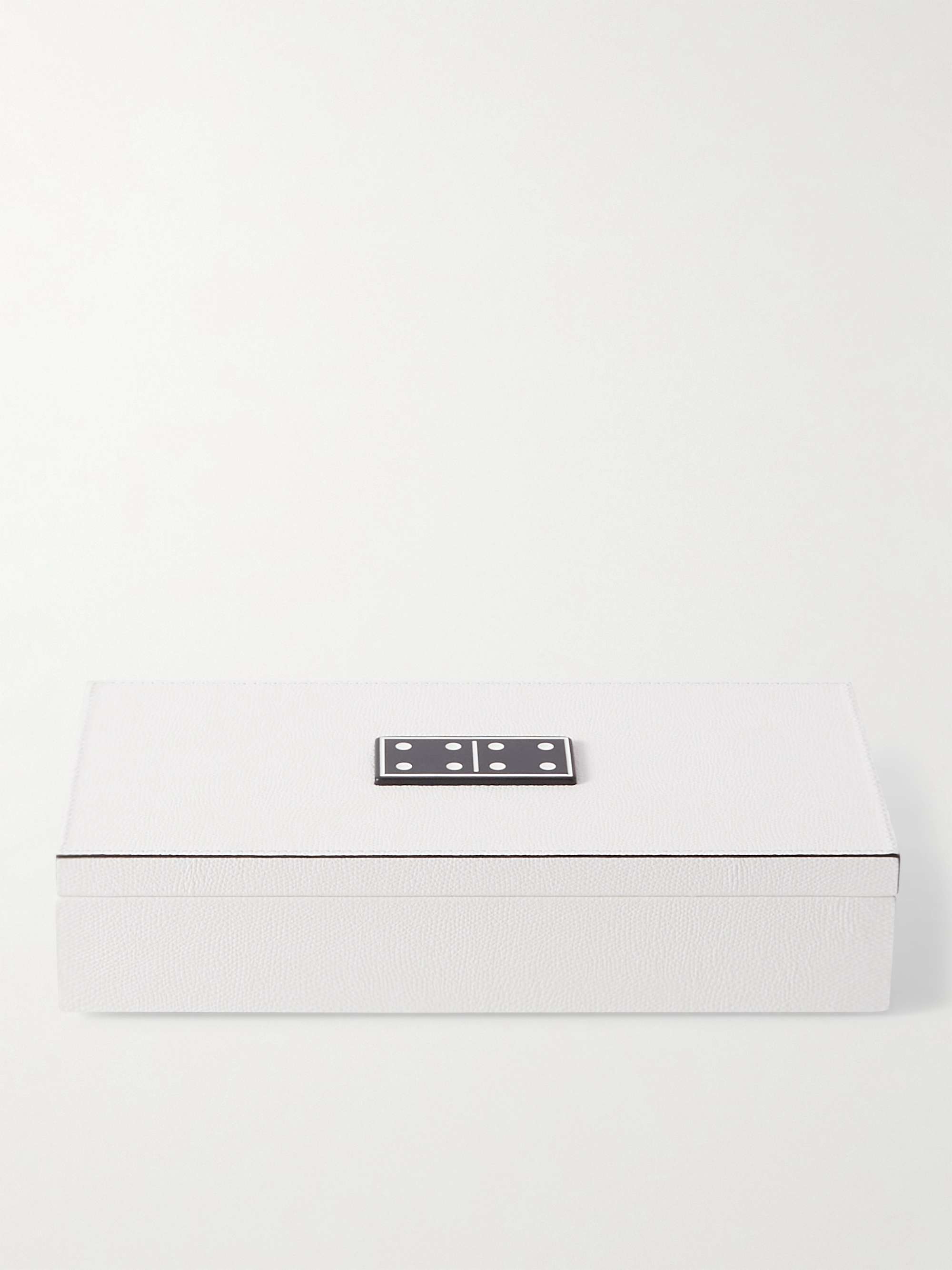 GIOBAGNARA Lerici Full-Grain Leather and Plexiglass Domino Set
