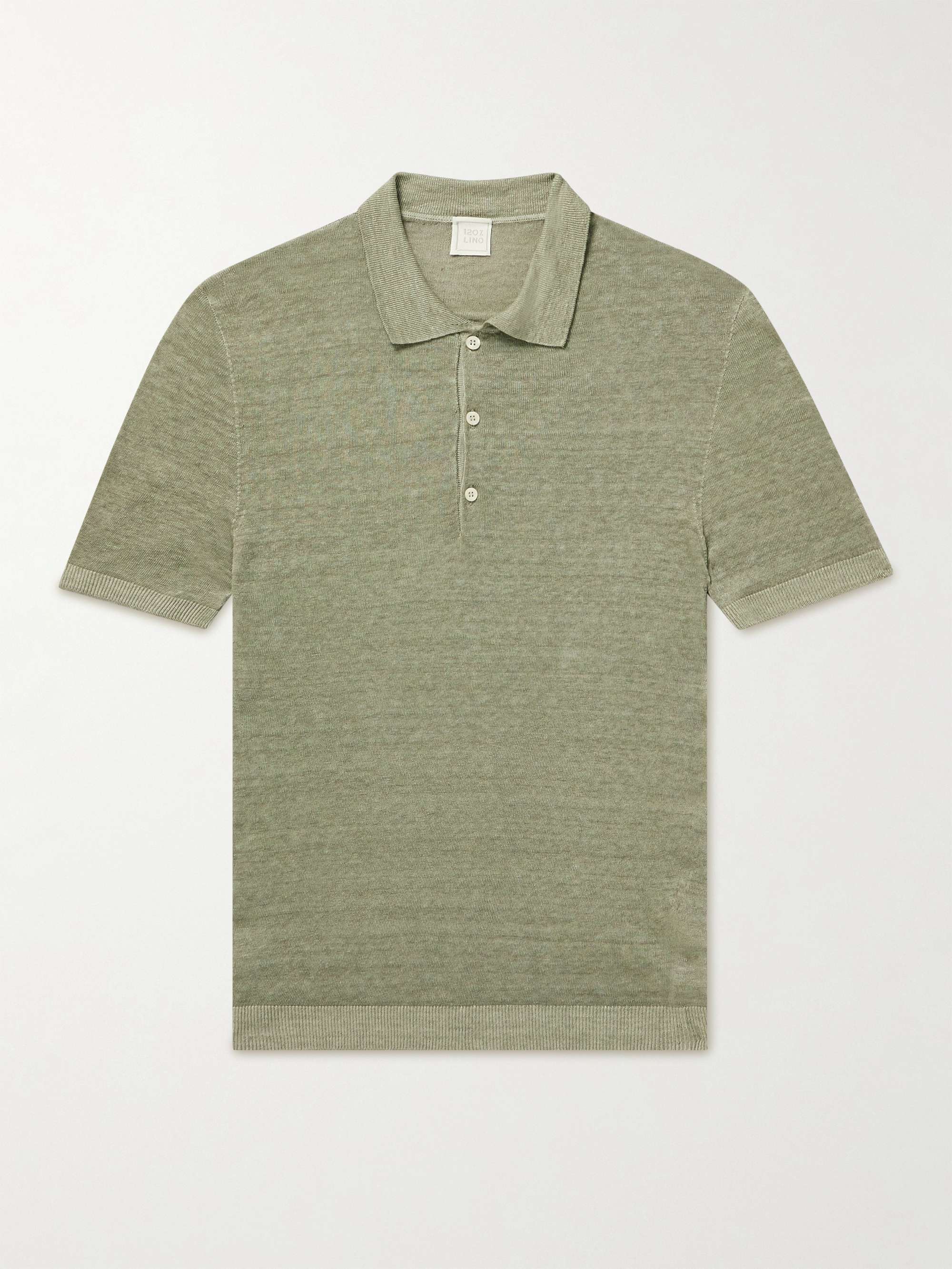 120% LINO Linen Polo Shirt for Men | MR PORTER