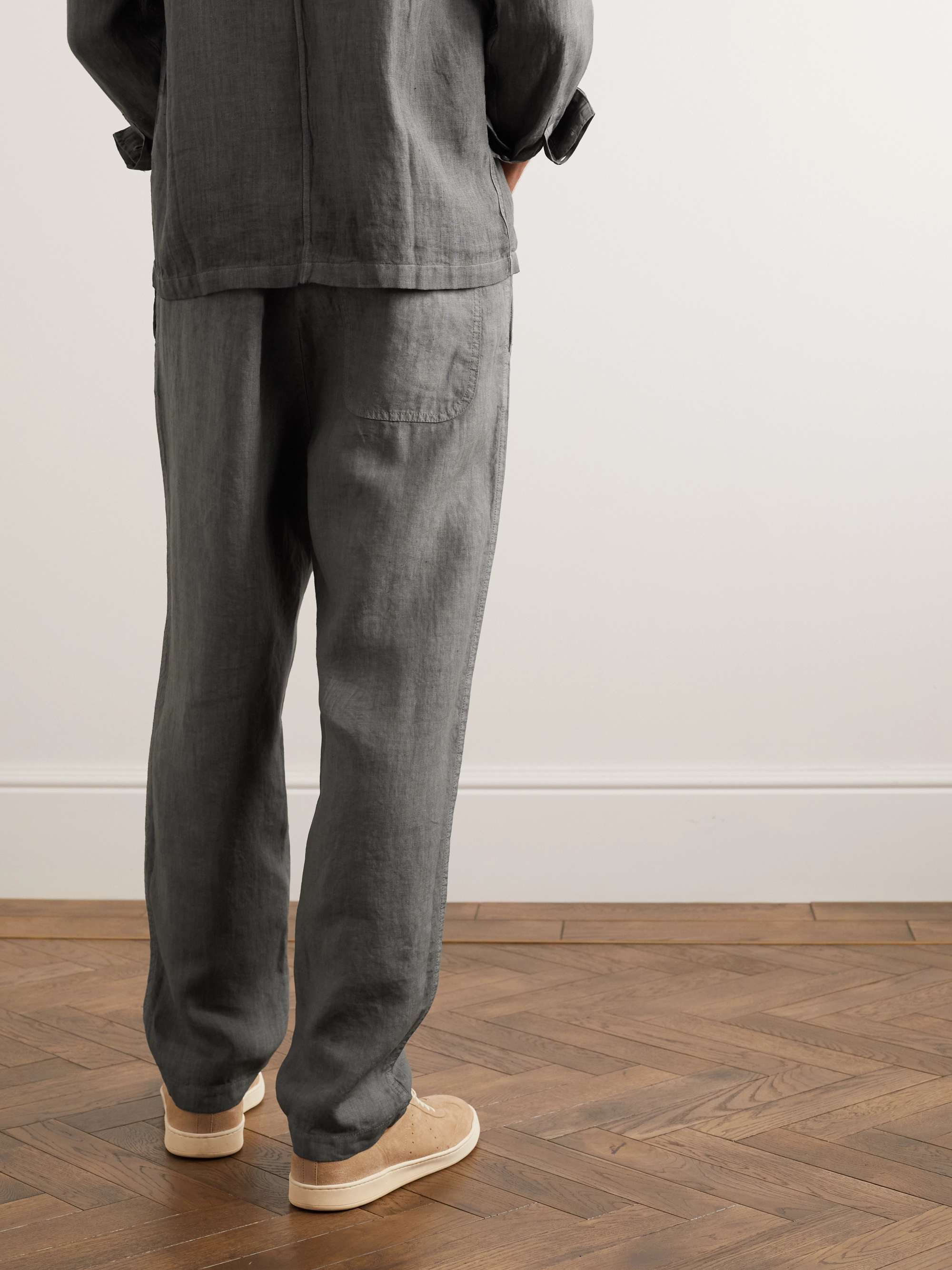 120% LINO Straight-Leg Linen Trousers for Men | MR PORTER