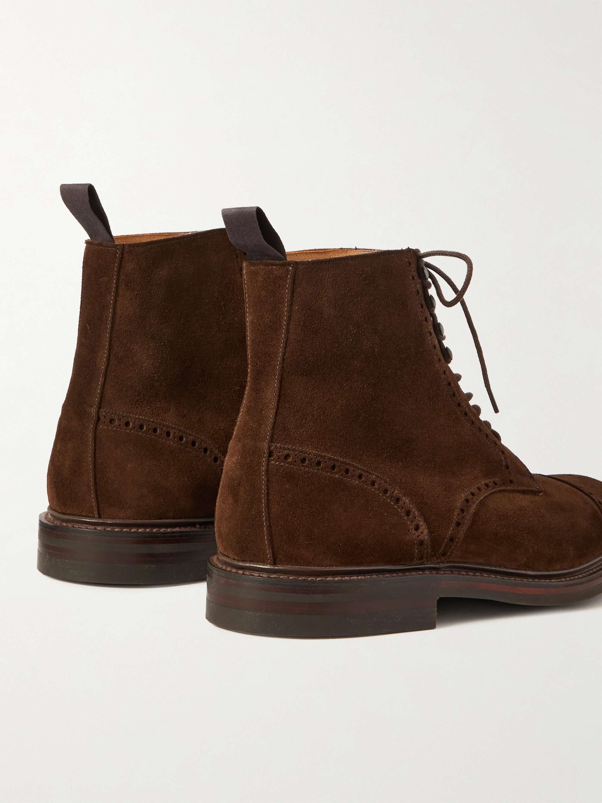 GEORGE CLEVERLEY Toby Suede Brogue Boots