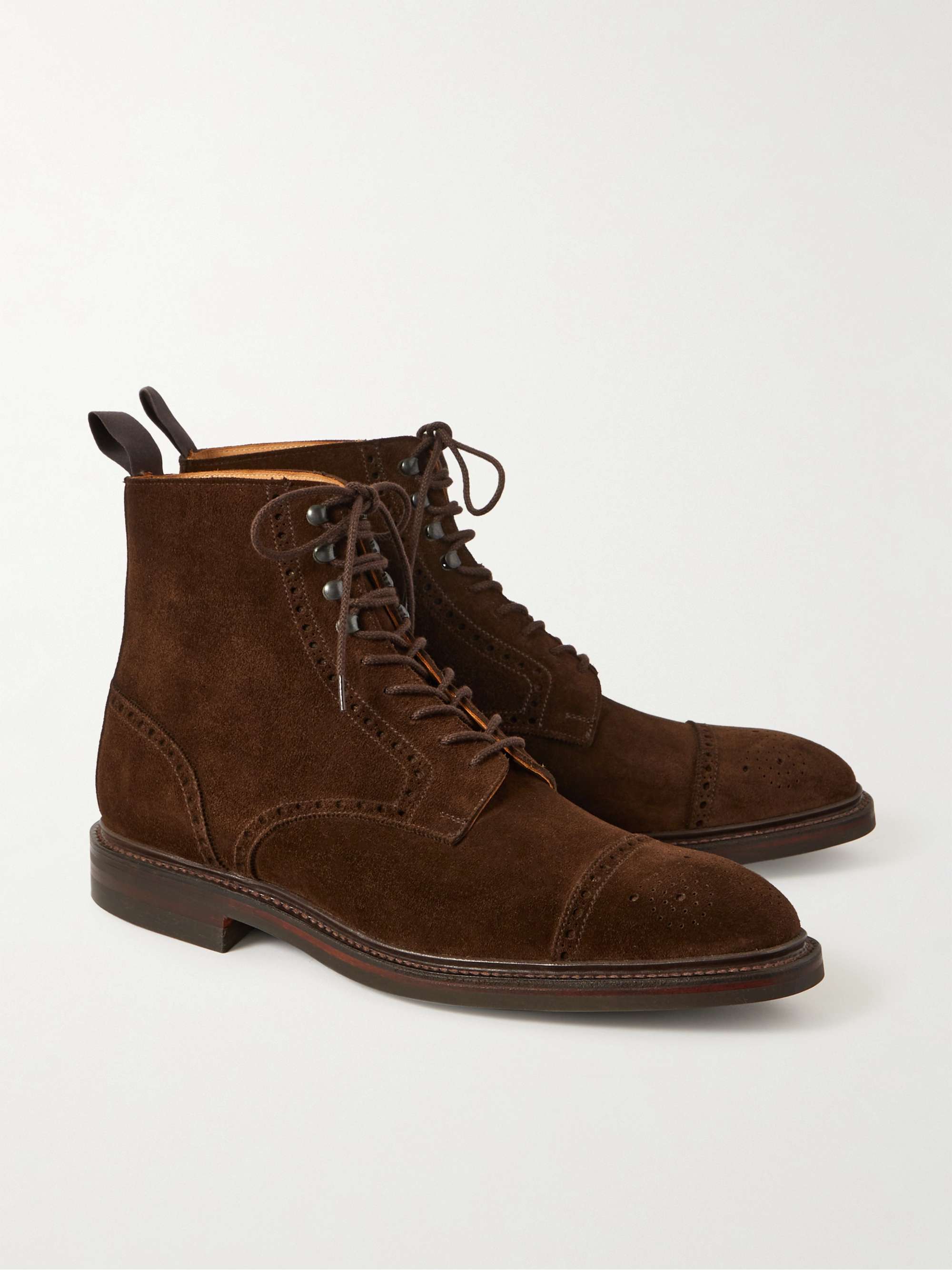 GEORGE CLEVERLEY Toby Suede Brogue Boots