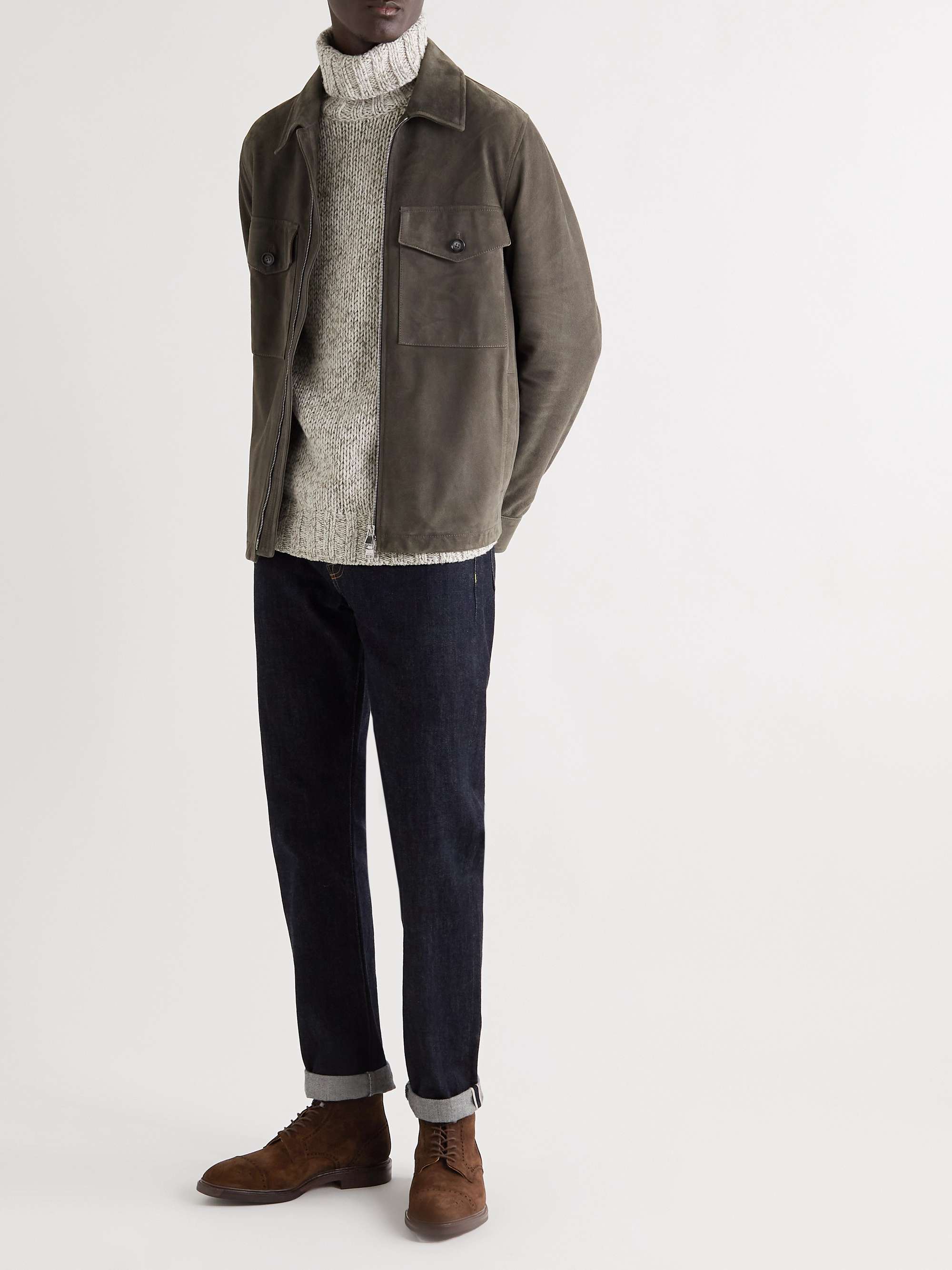 GEORGE CLEVERLEY Toby Suede Brogue Boots