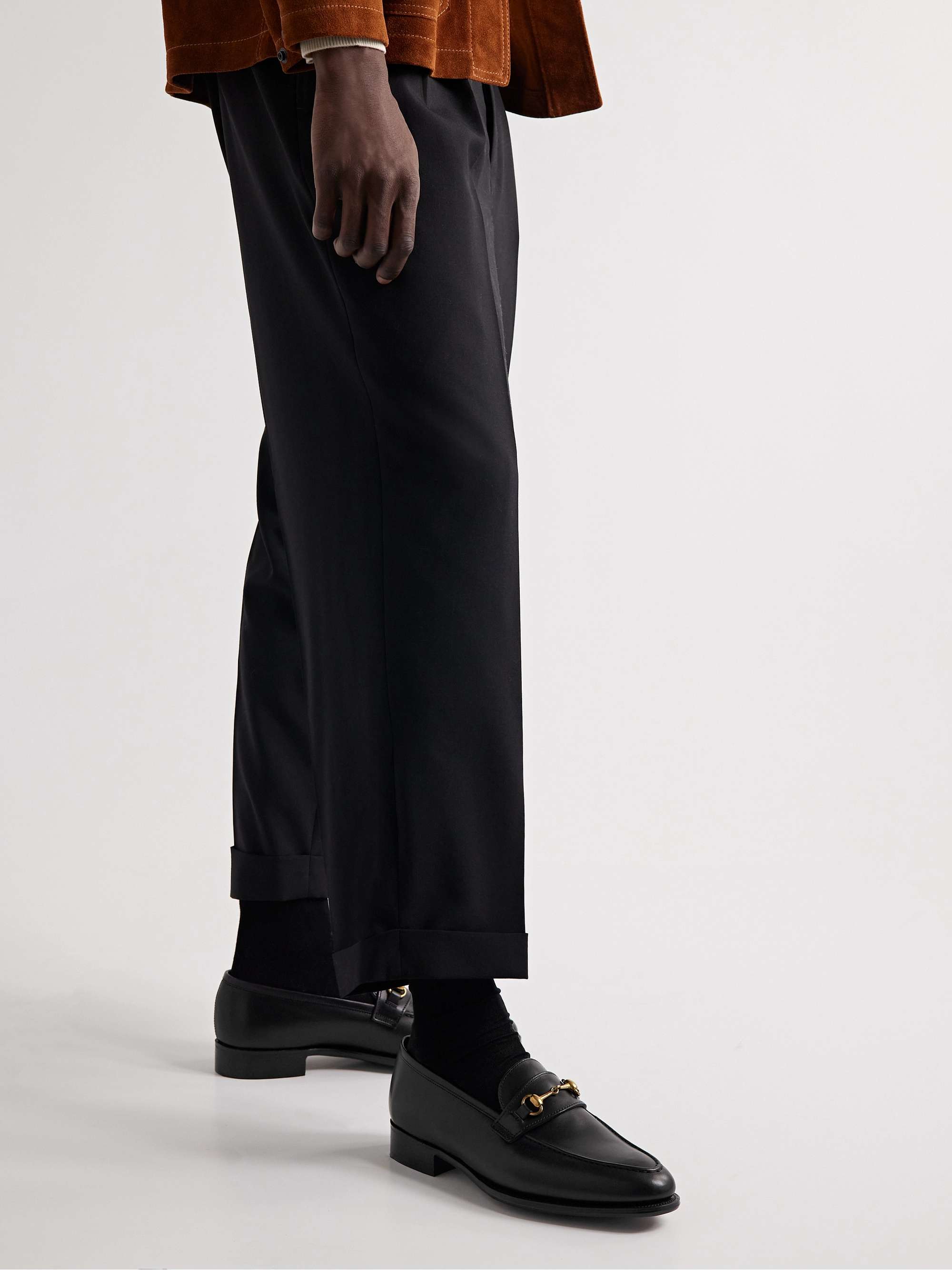 GEORGE CLEVERLEY Colony Horsebit Leather Loafers