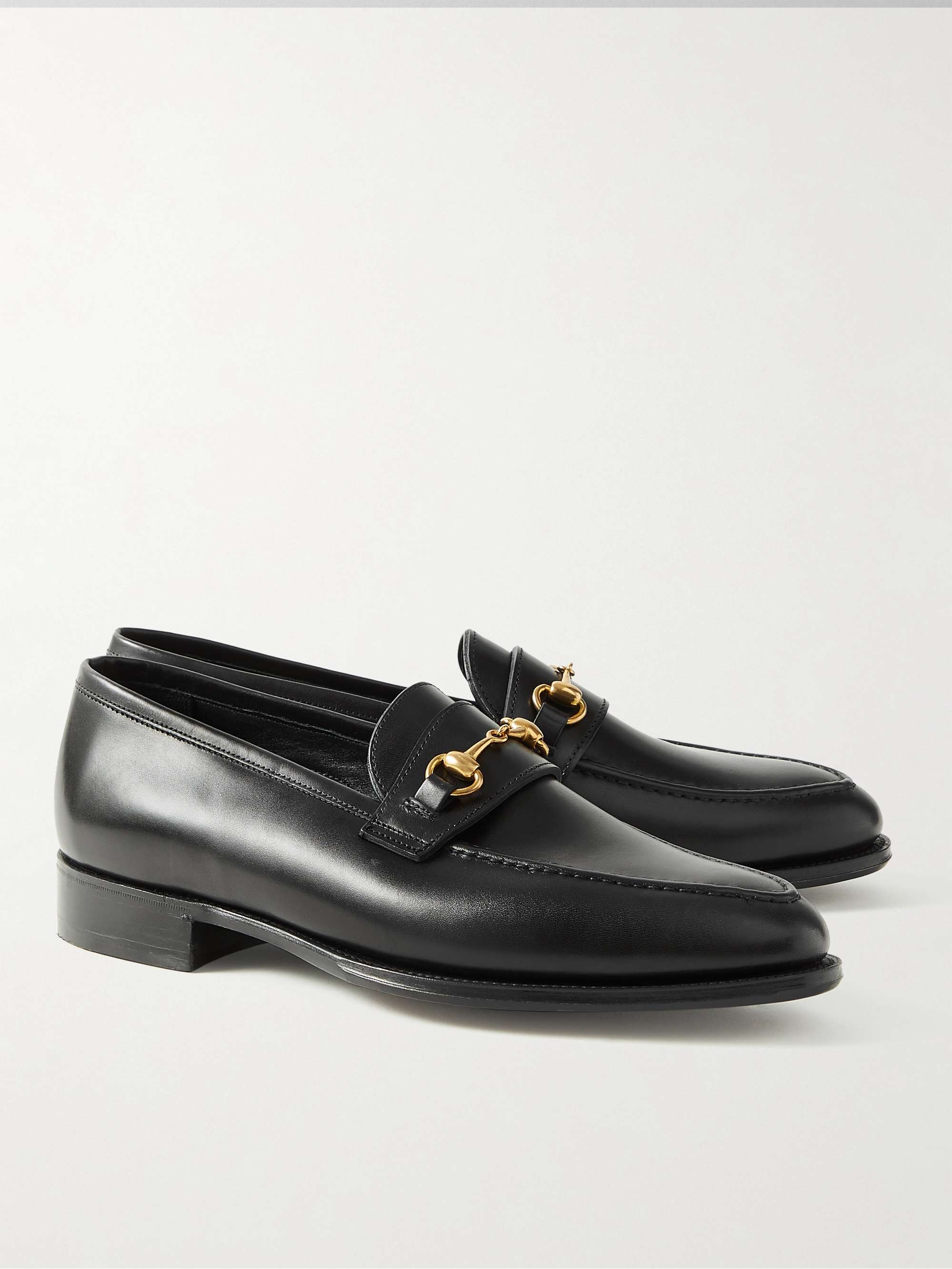 GEORGE CLEVERLEY Colony Horsebit Leather Loafers