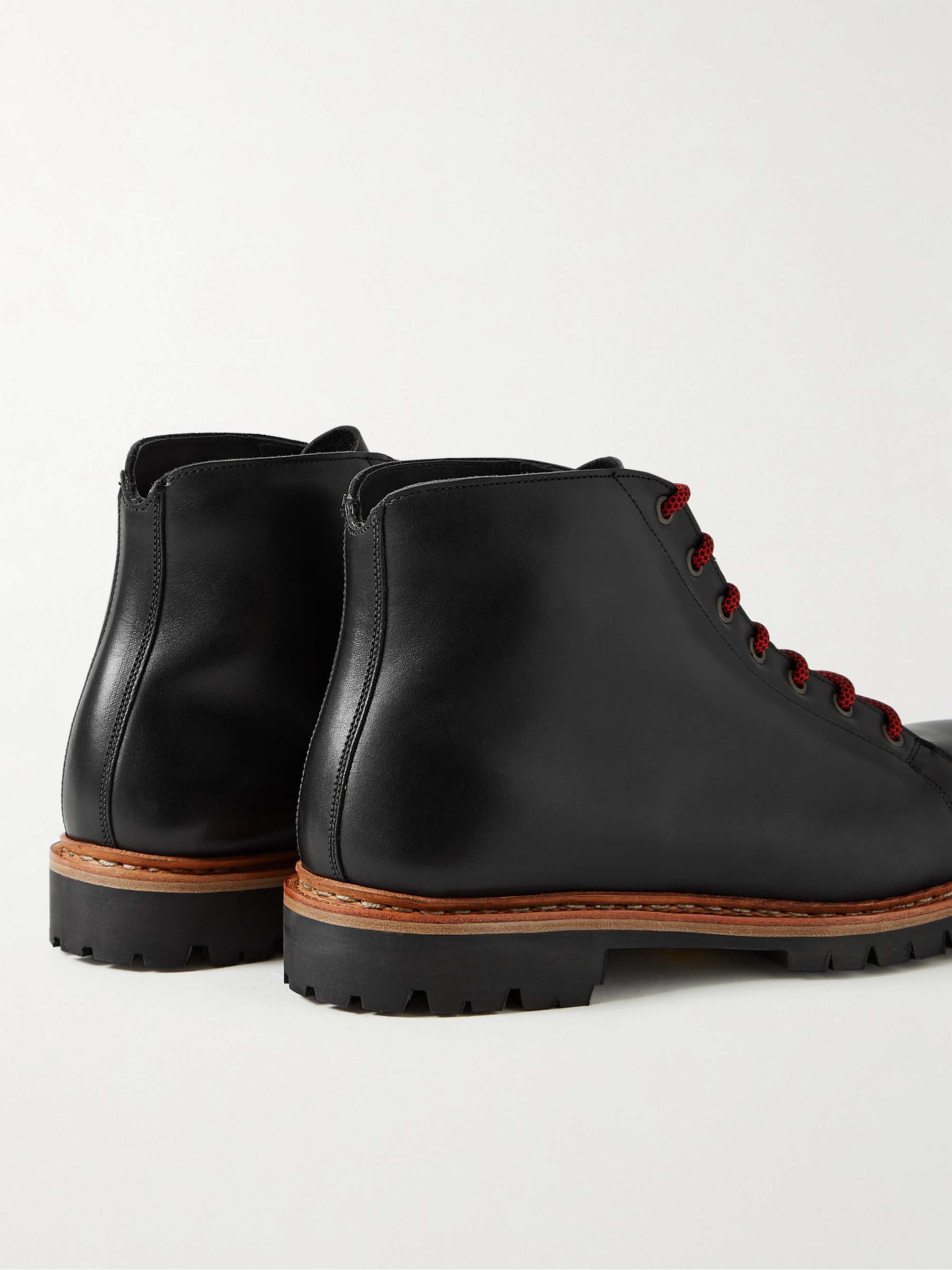 GEORGE CLEVERLEY Edmund Shearling-Lined Leather Boots