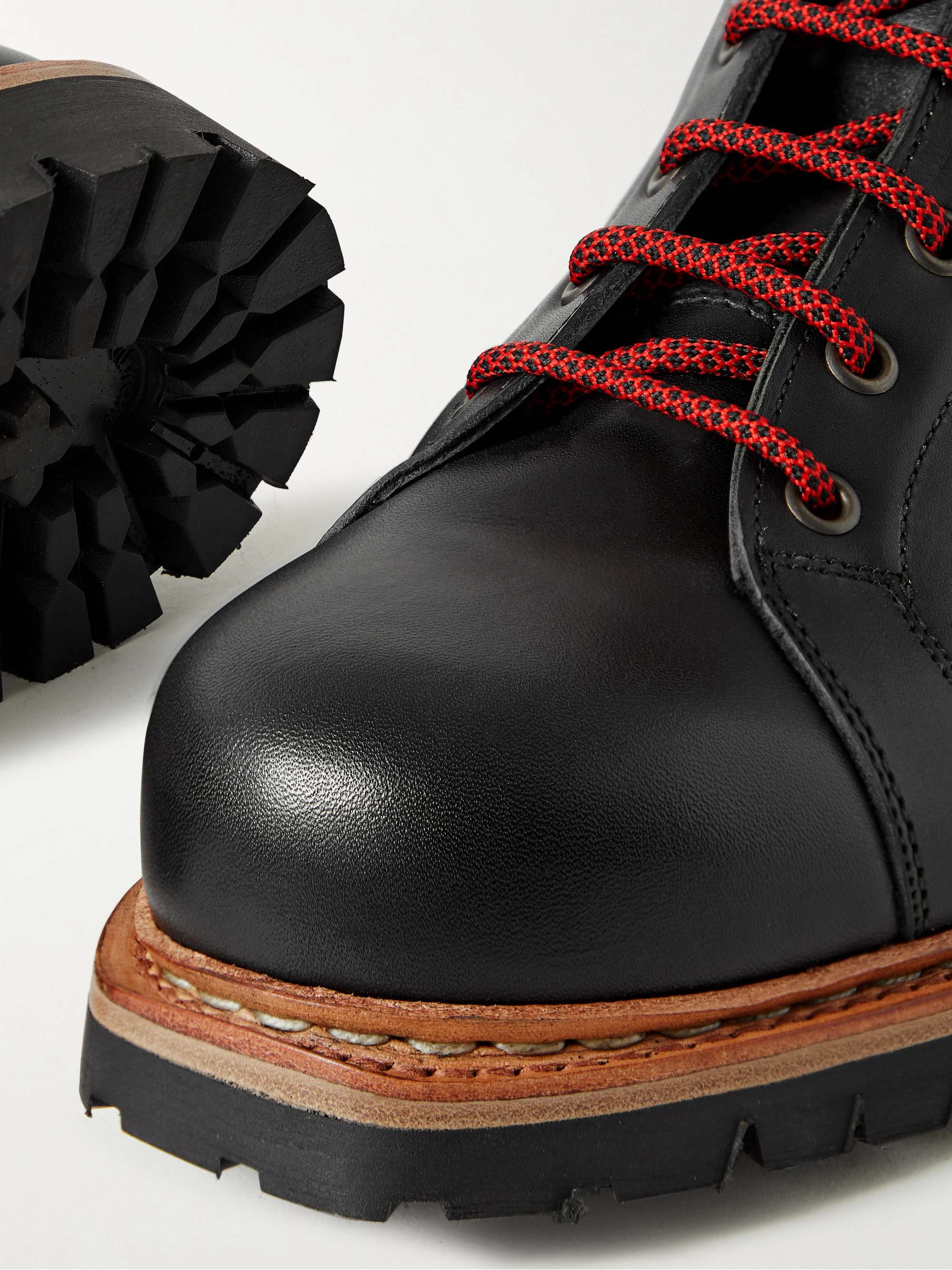 GEORGE CLEVERLEY Edmund Shearling-Lined Leather Boots