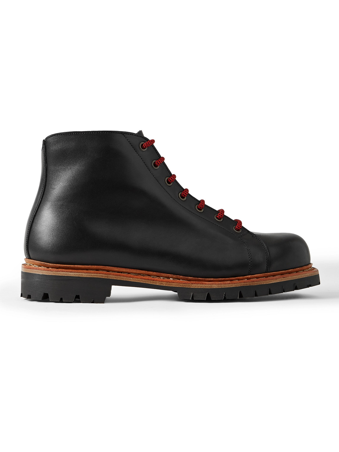 Edmund Shearling-Lined Leather Boots