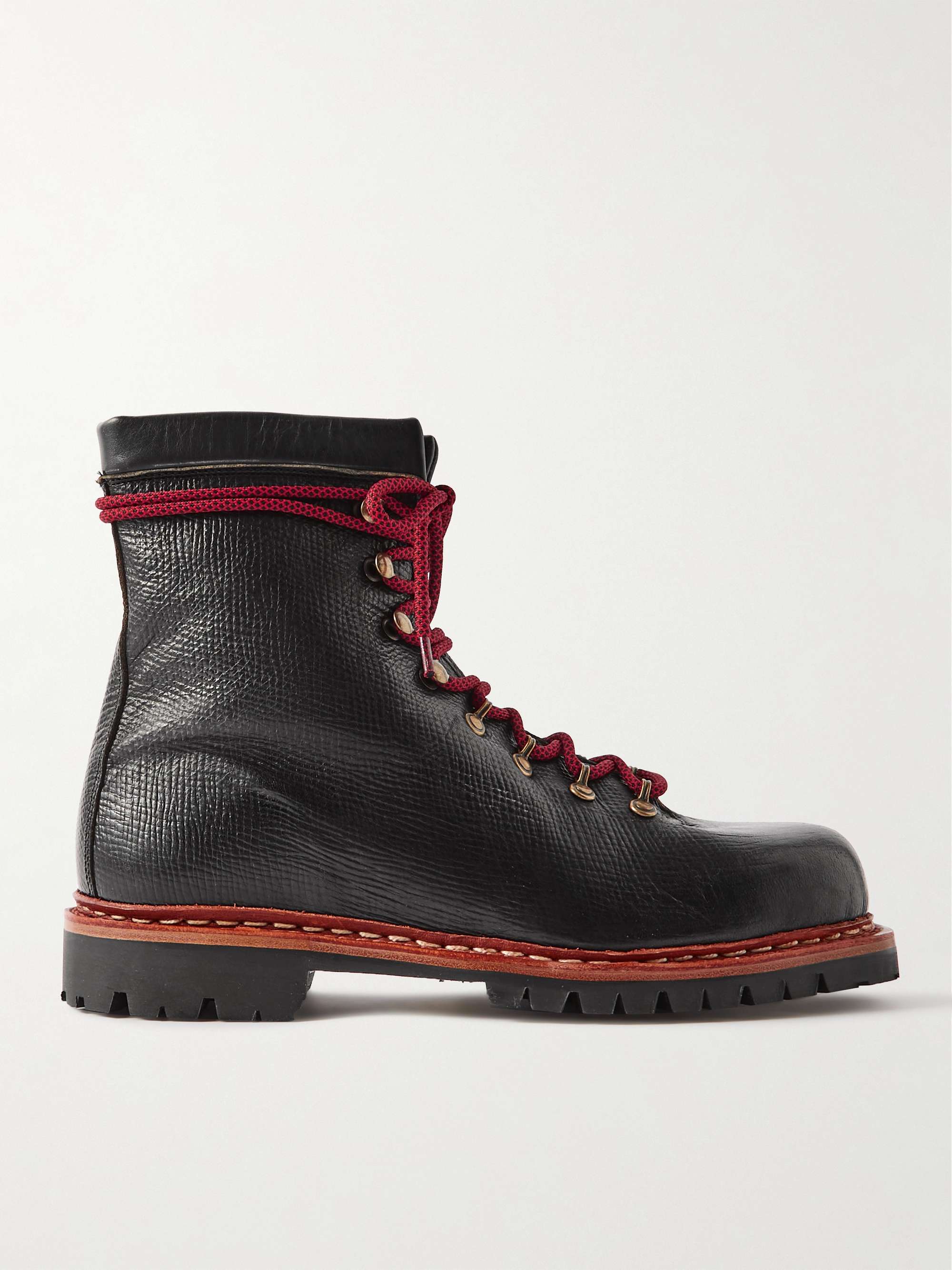 Bliver værre forfremmelse hundrede GEORGE CLEVERLEY Ernest Shearling-Lined Cross-Grain Leather Lace-Up Boots  for Men | MR PORTER