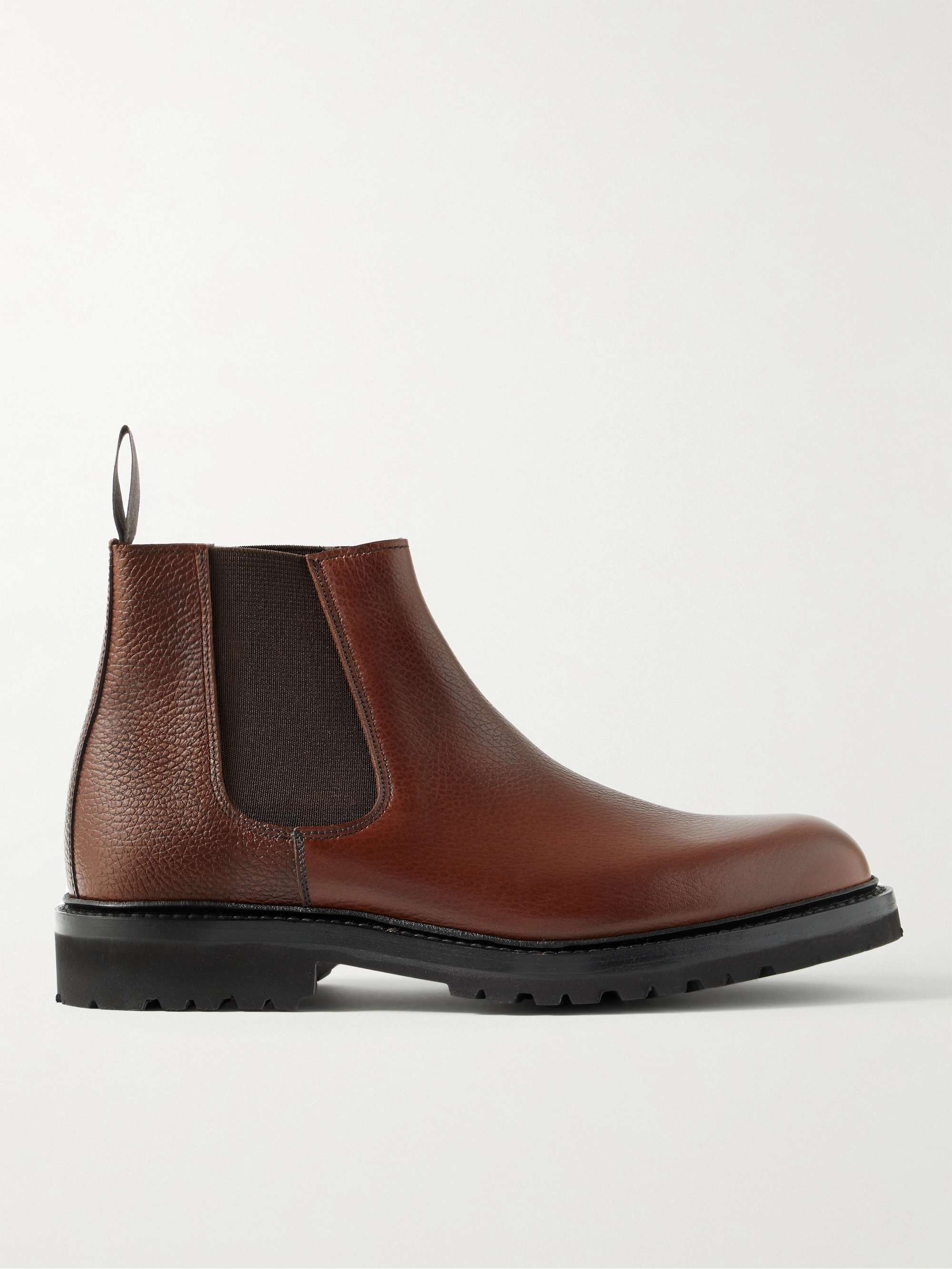 GEORGE CLEVERLEY Jason Full-Grain Leather Chelsea Boots
