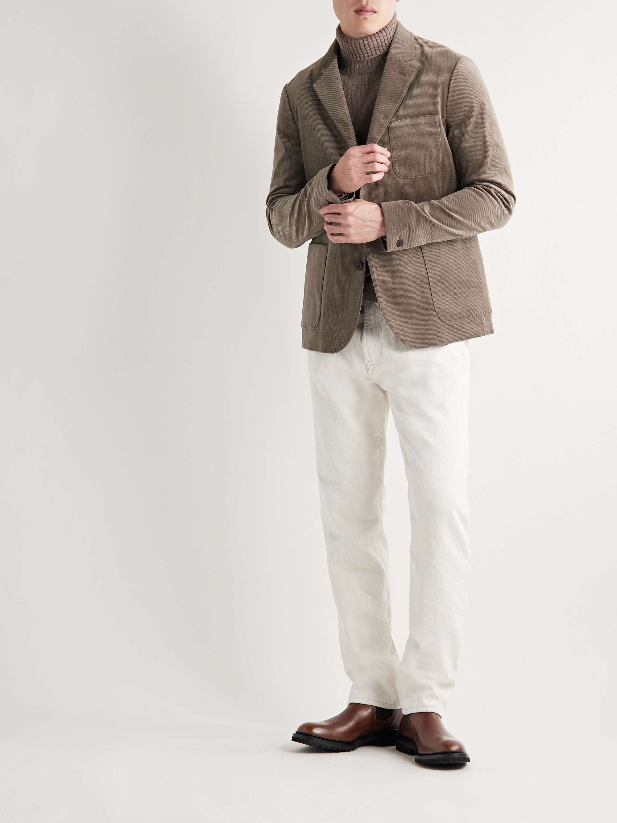 GEORGE CLEVERLEY Jason Full-Grain Leather Chelsea Boots