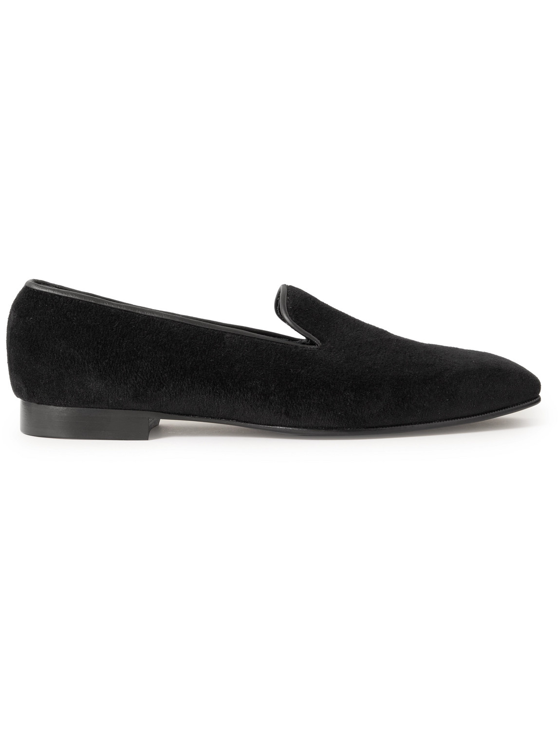 Windsor Leather-Trimmed Cashmere Loafers
