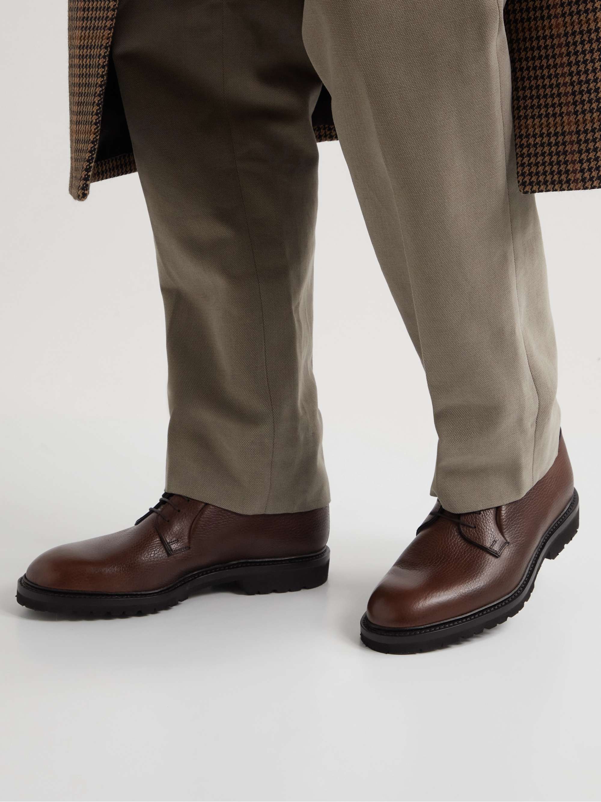 GEORGE CLEVERLEY Archie Full-Grain Leather Derby Shoes