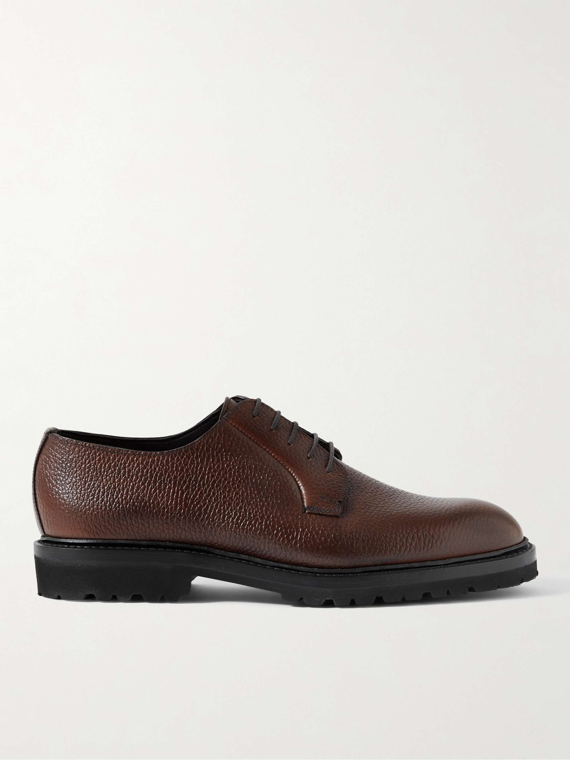 GEORGE CLEVERLEY Archie Full-Grain Leather Derby Shoes
