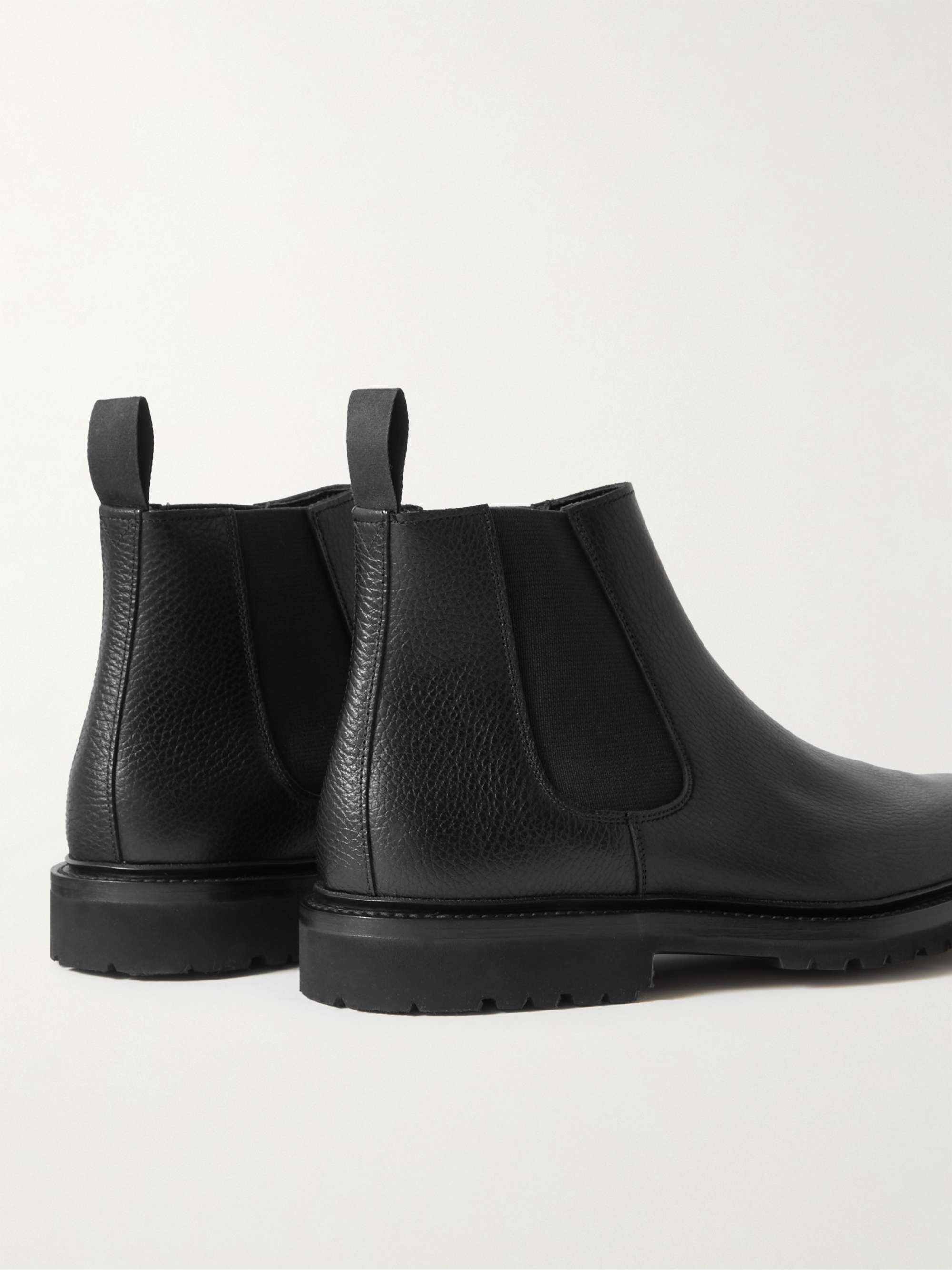 GEORGE CLEVERLEY Jason Full-Grain Leather Chelsea Boots