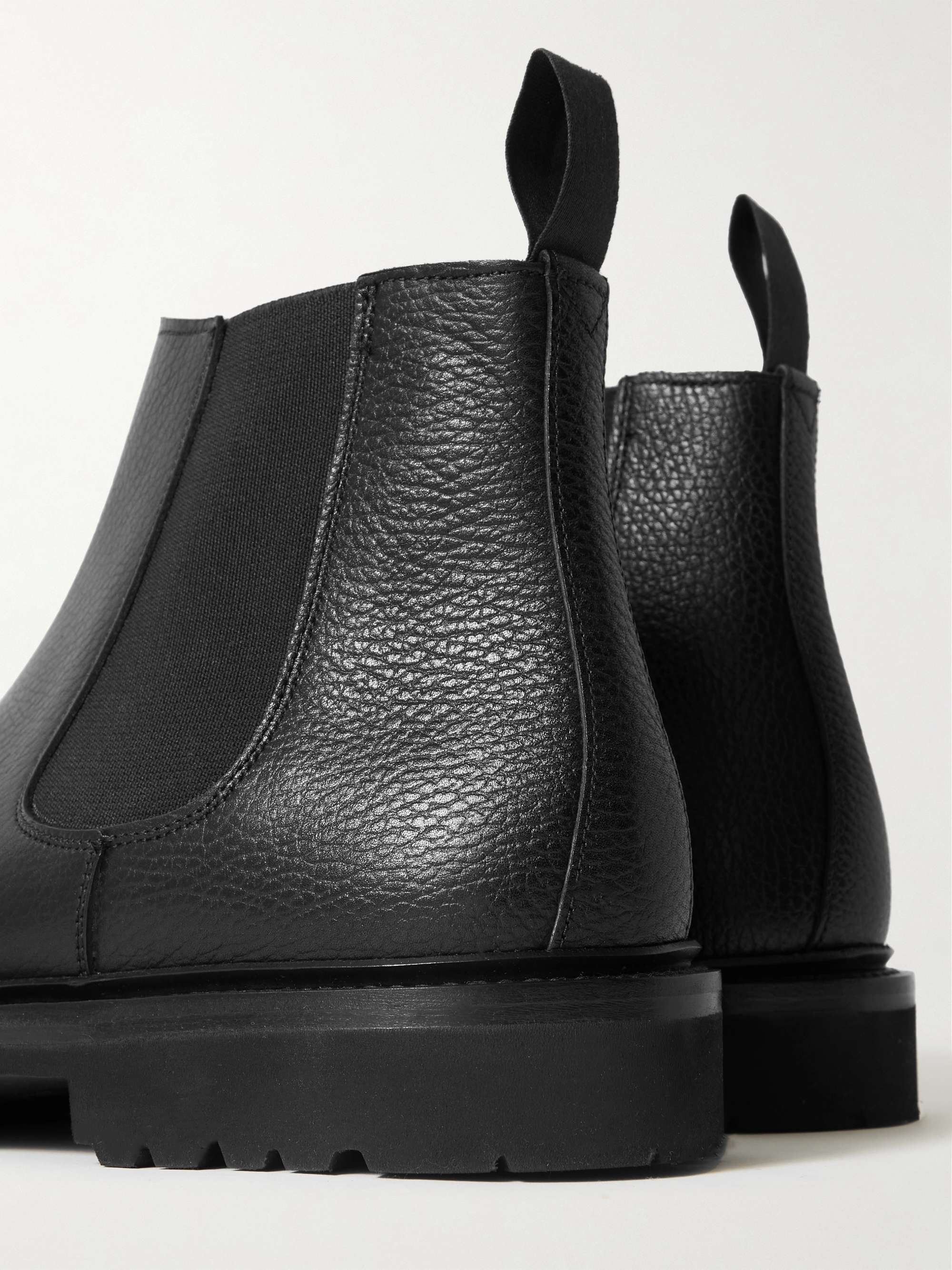 GEORGE CLEVERLEY Jason Full-Grain Leather Chelsea Boots
