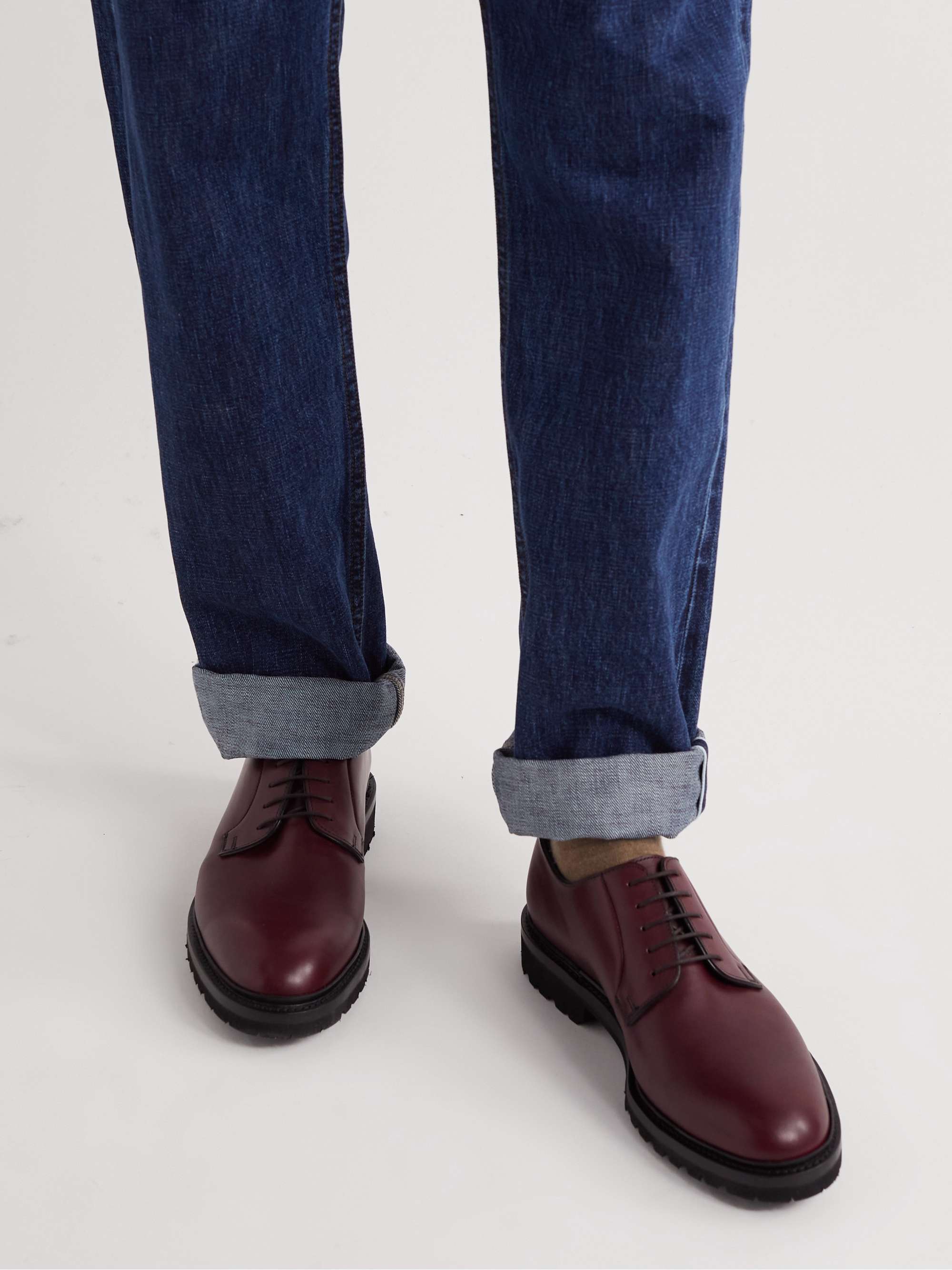 GEORGE CLEVERLEY Archie Leather Derby Shoes