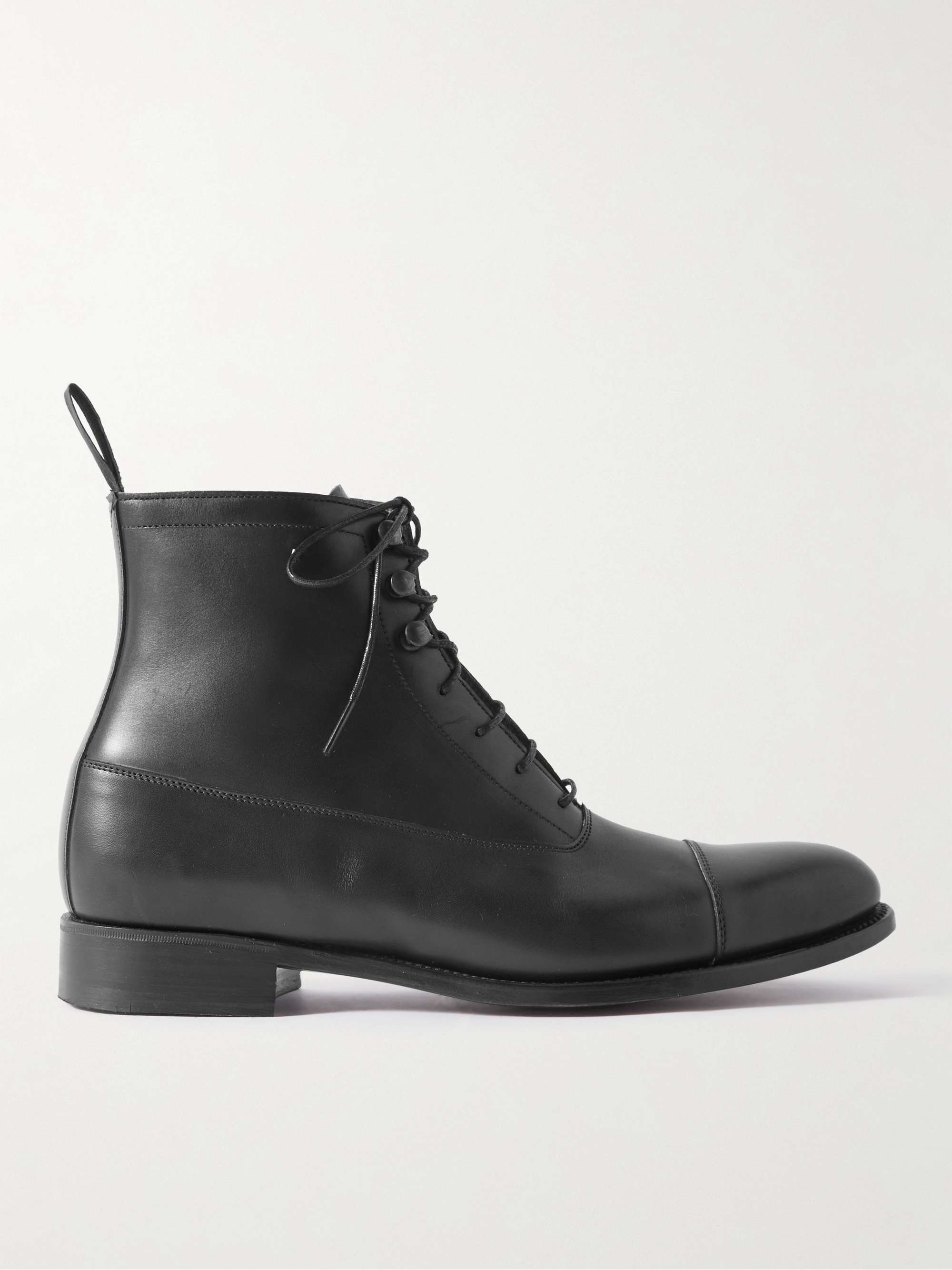 GEORGE CLEVERLEY Balmoral Leather Lace-Up Boots