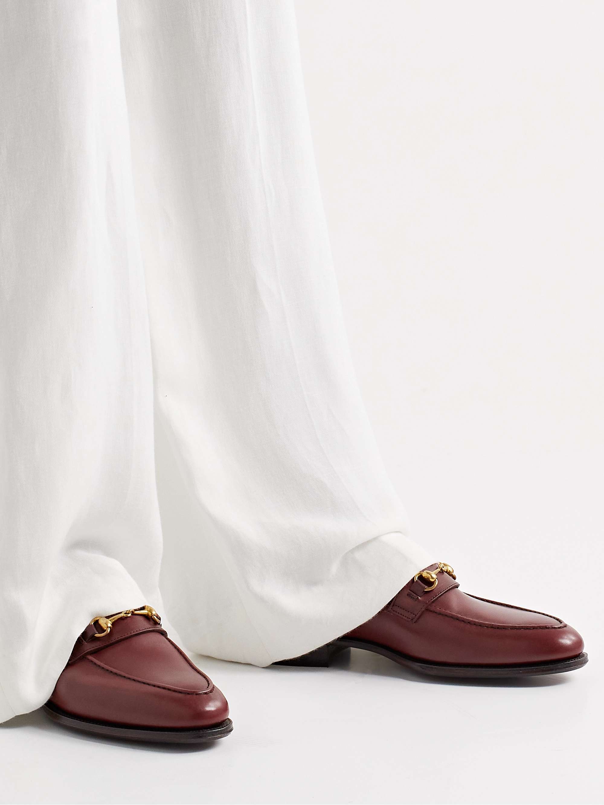 GEORGE CLEVERLEY Colony Horsebit Leather Loafers