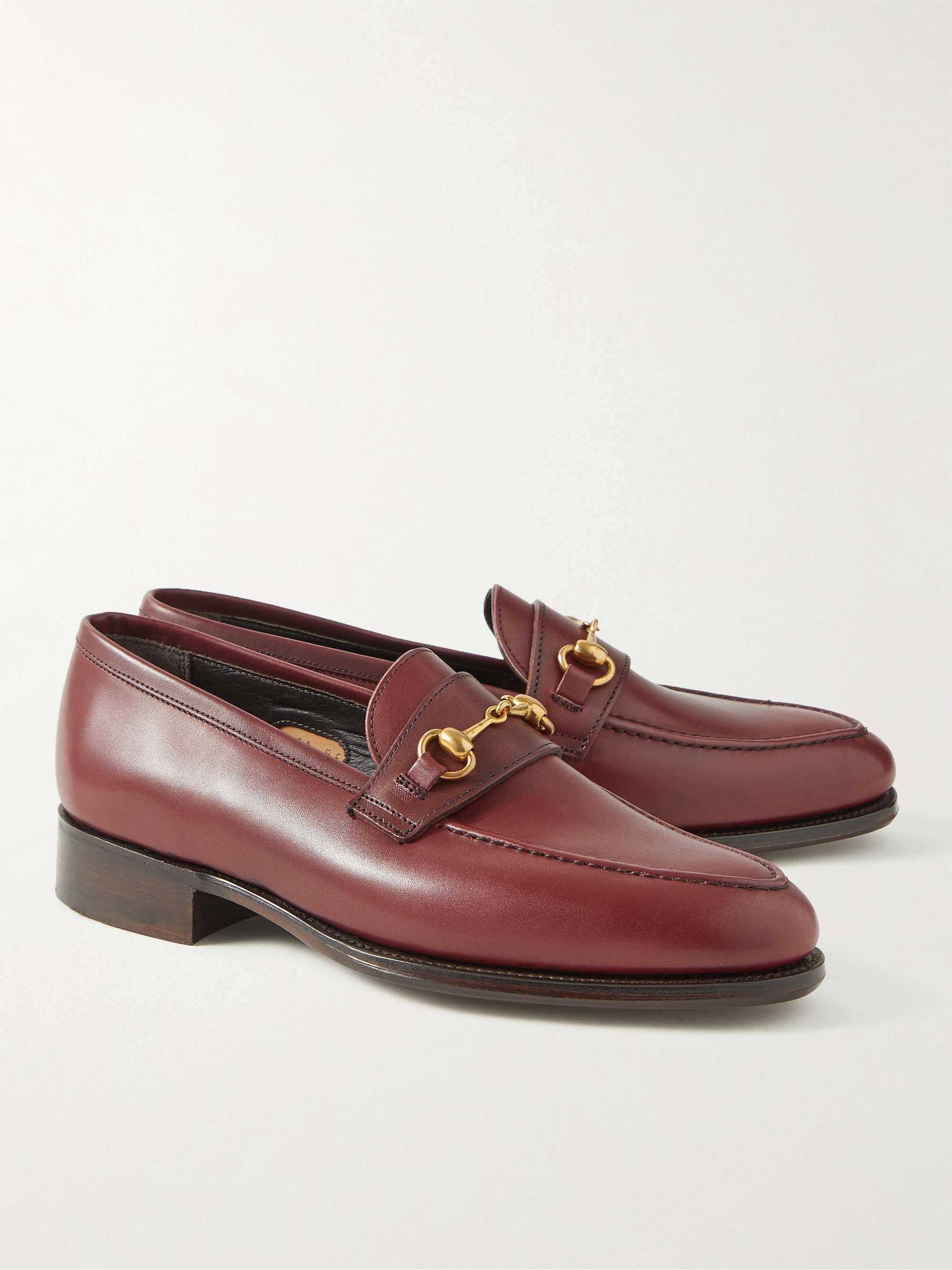 GEORGE CLEVERLEY Colony Horsebit Leather Loafers