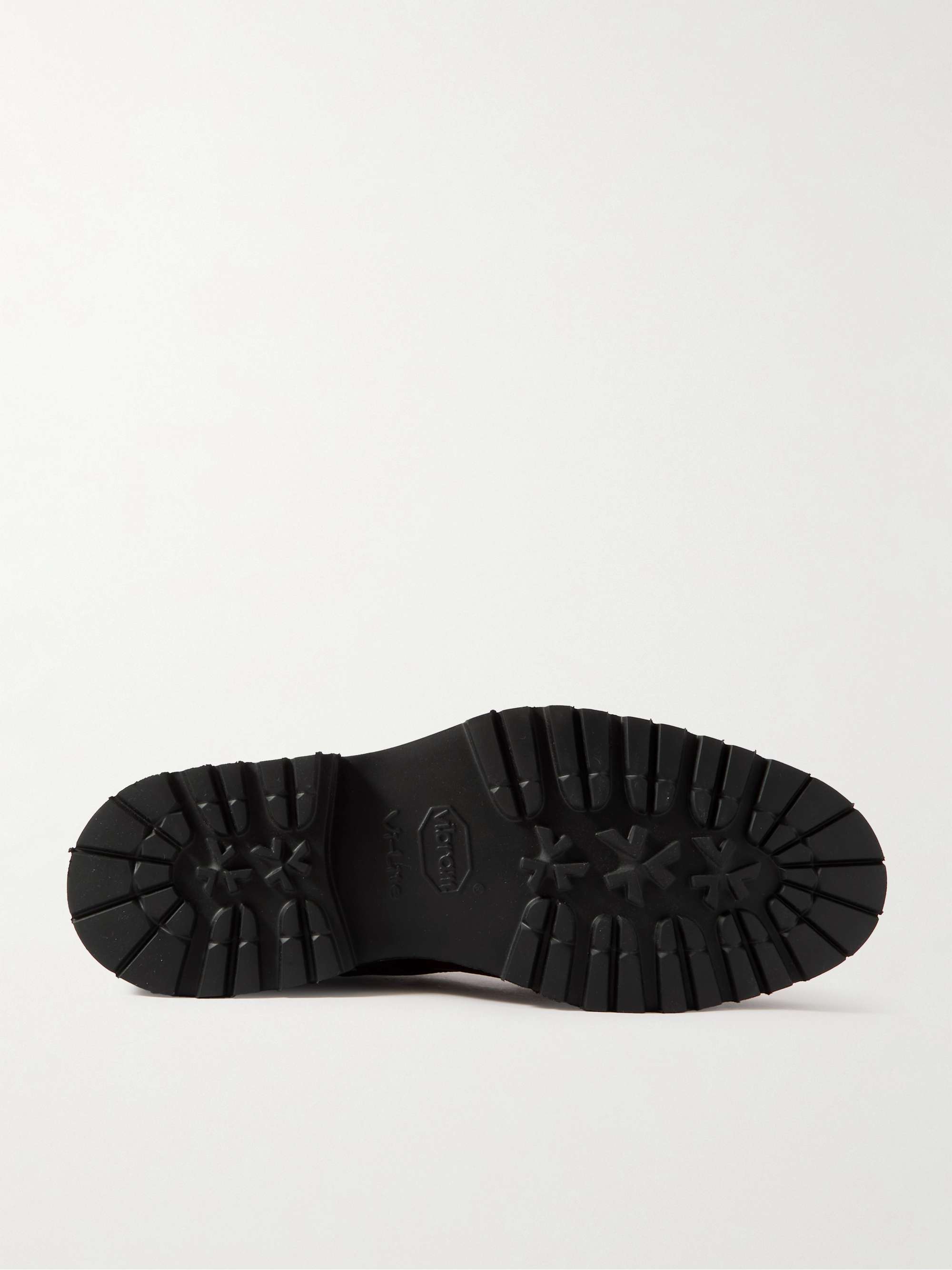 GEORGE CLEVERLEY Taron Leather-Trimmed Suede Boots