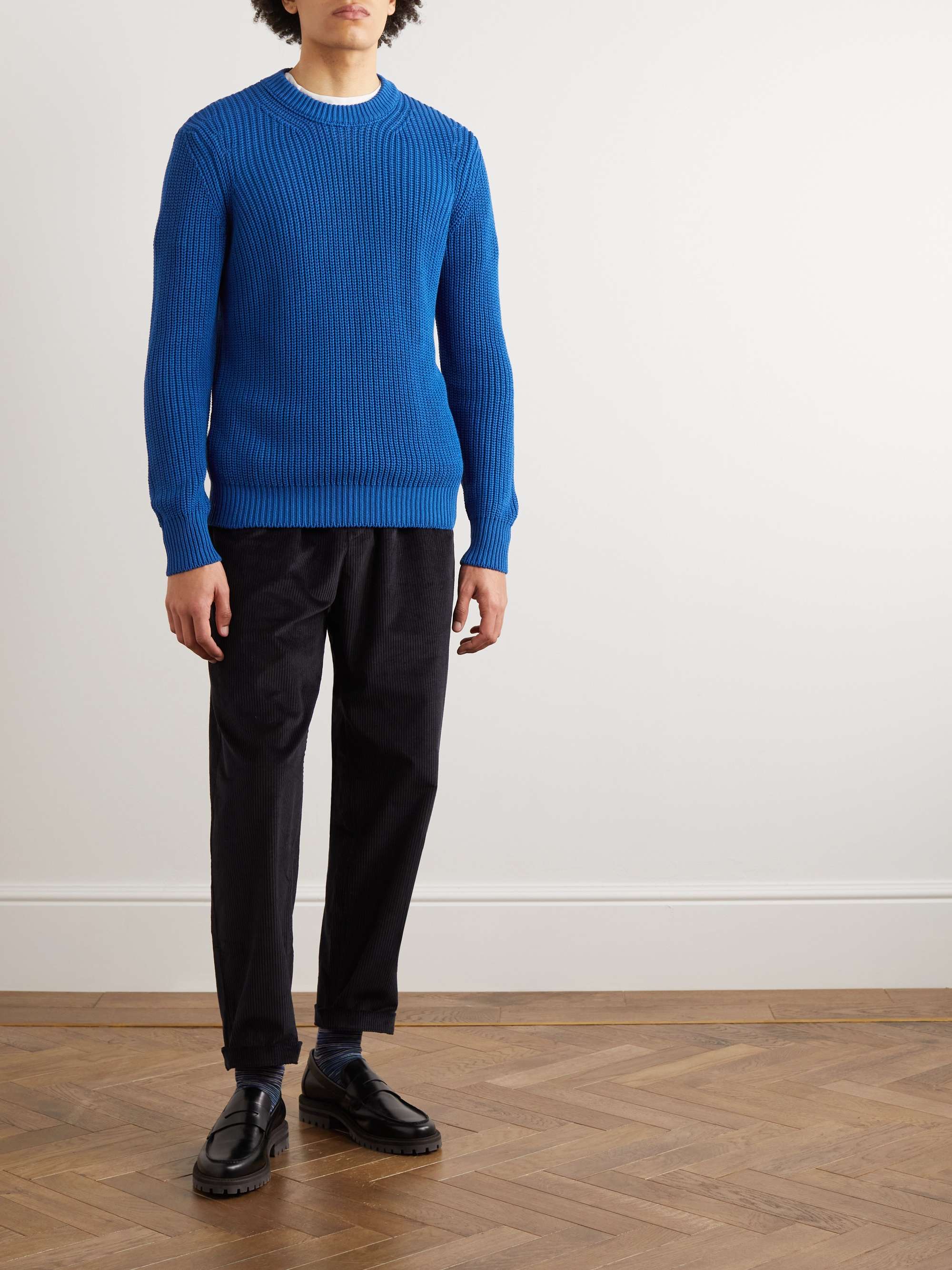 DOPPIAA Ribbed Cotton Sweater