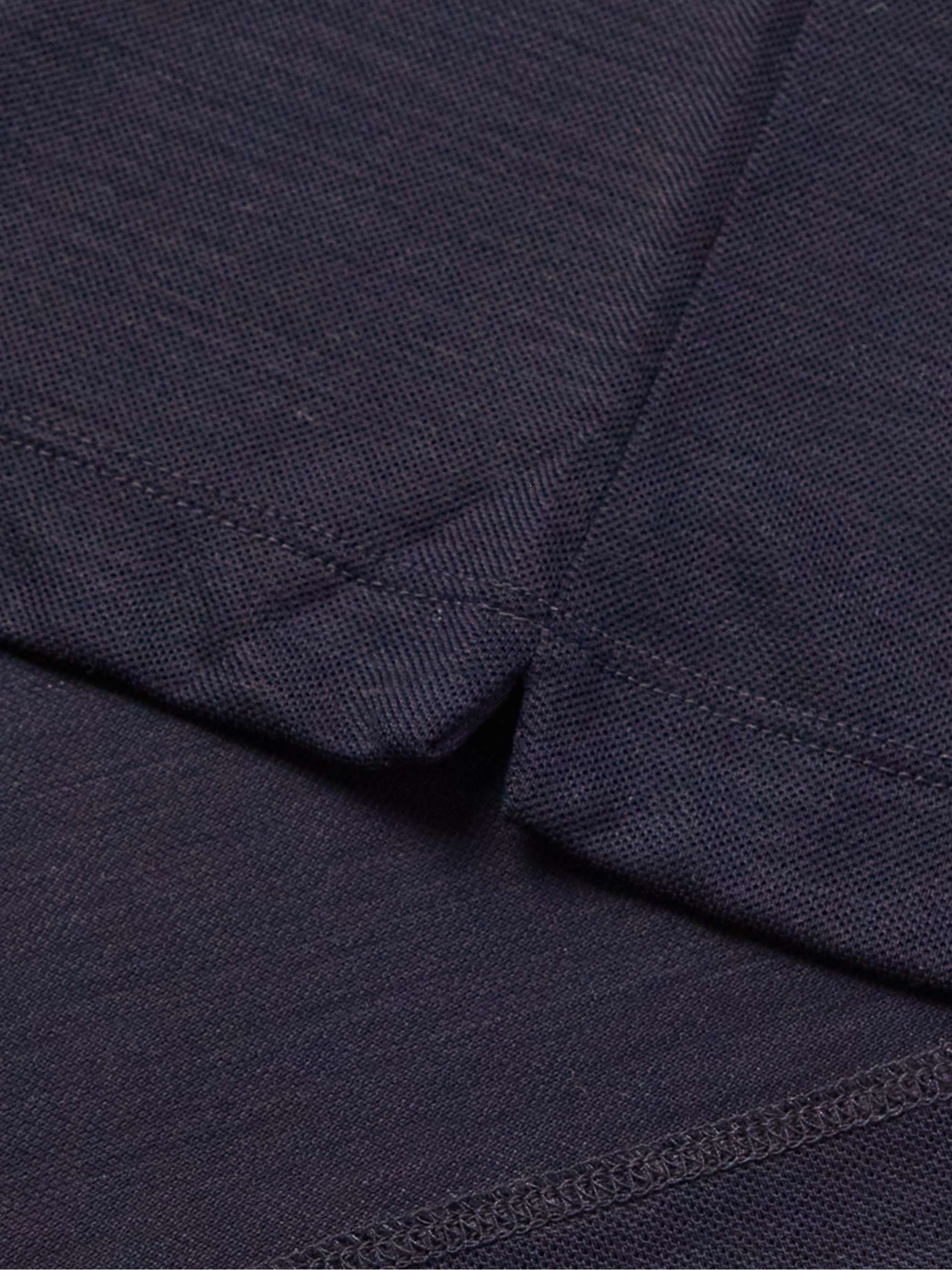 GIORGIO ARMANI Wool-Piqué Polo Shirt