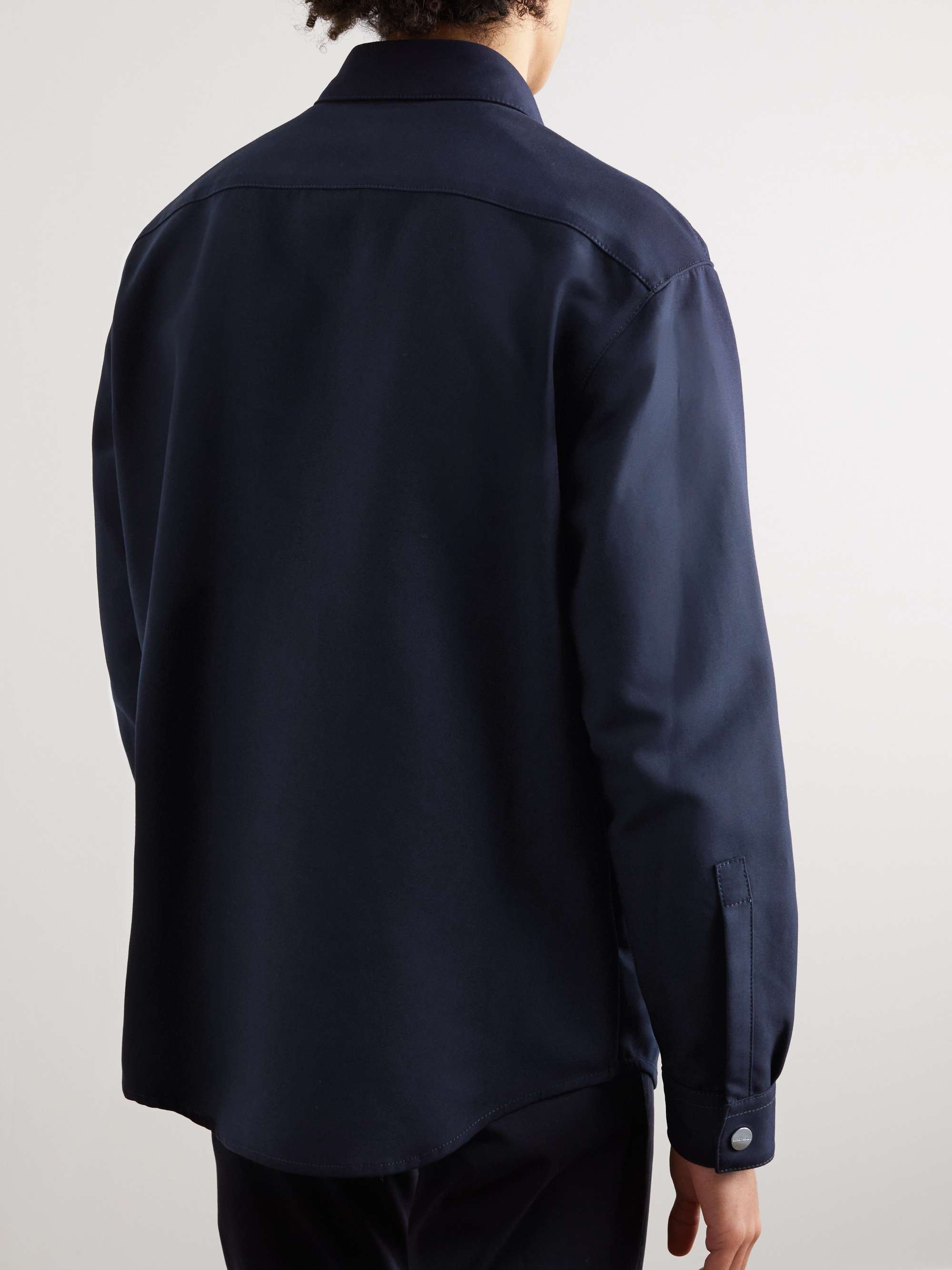 GIORGIO ARMANI Cotton-Twill Overshirt