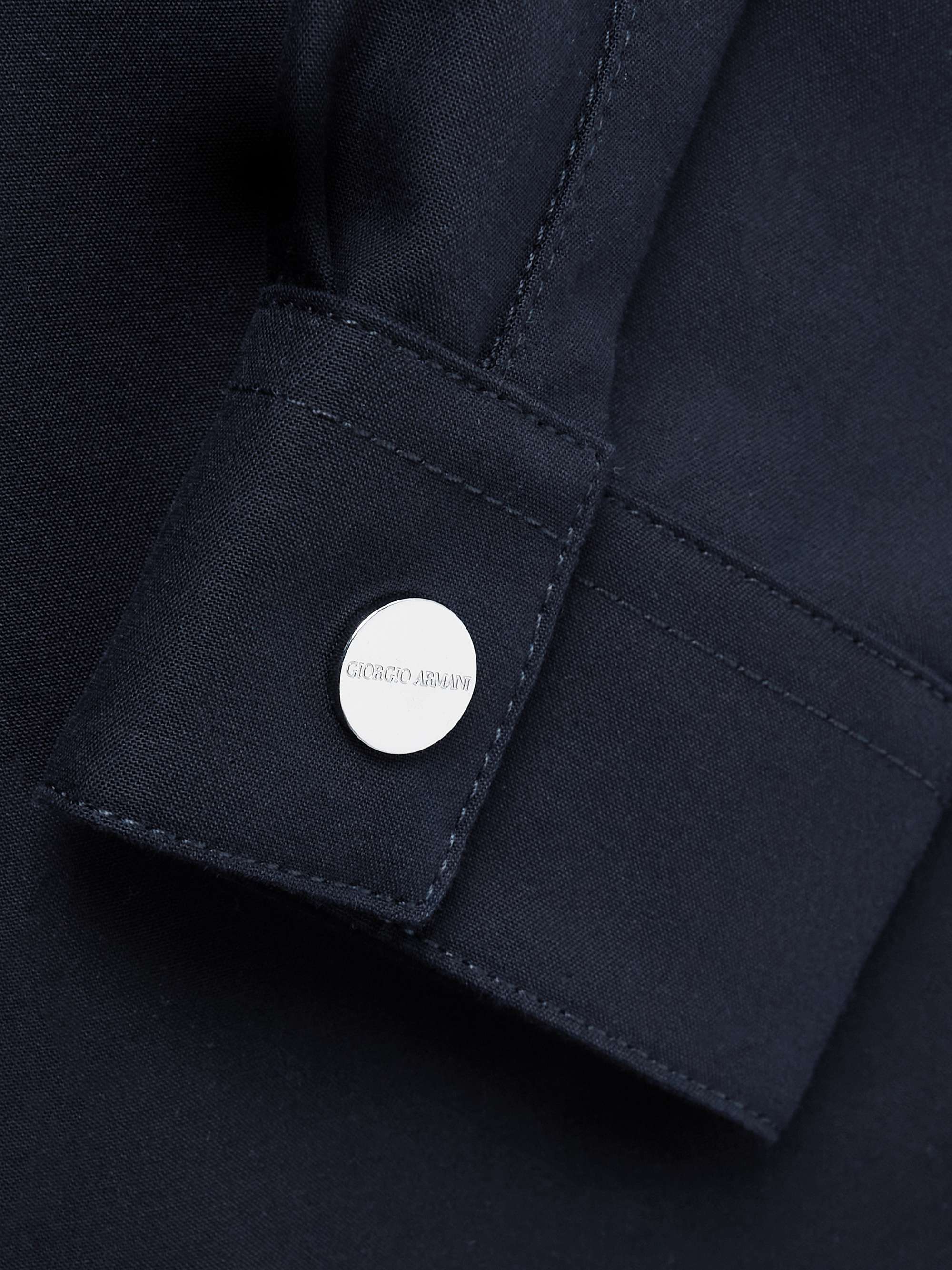 GIORGIO ARMANI Cotton-Twill Overshirt