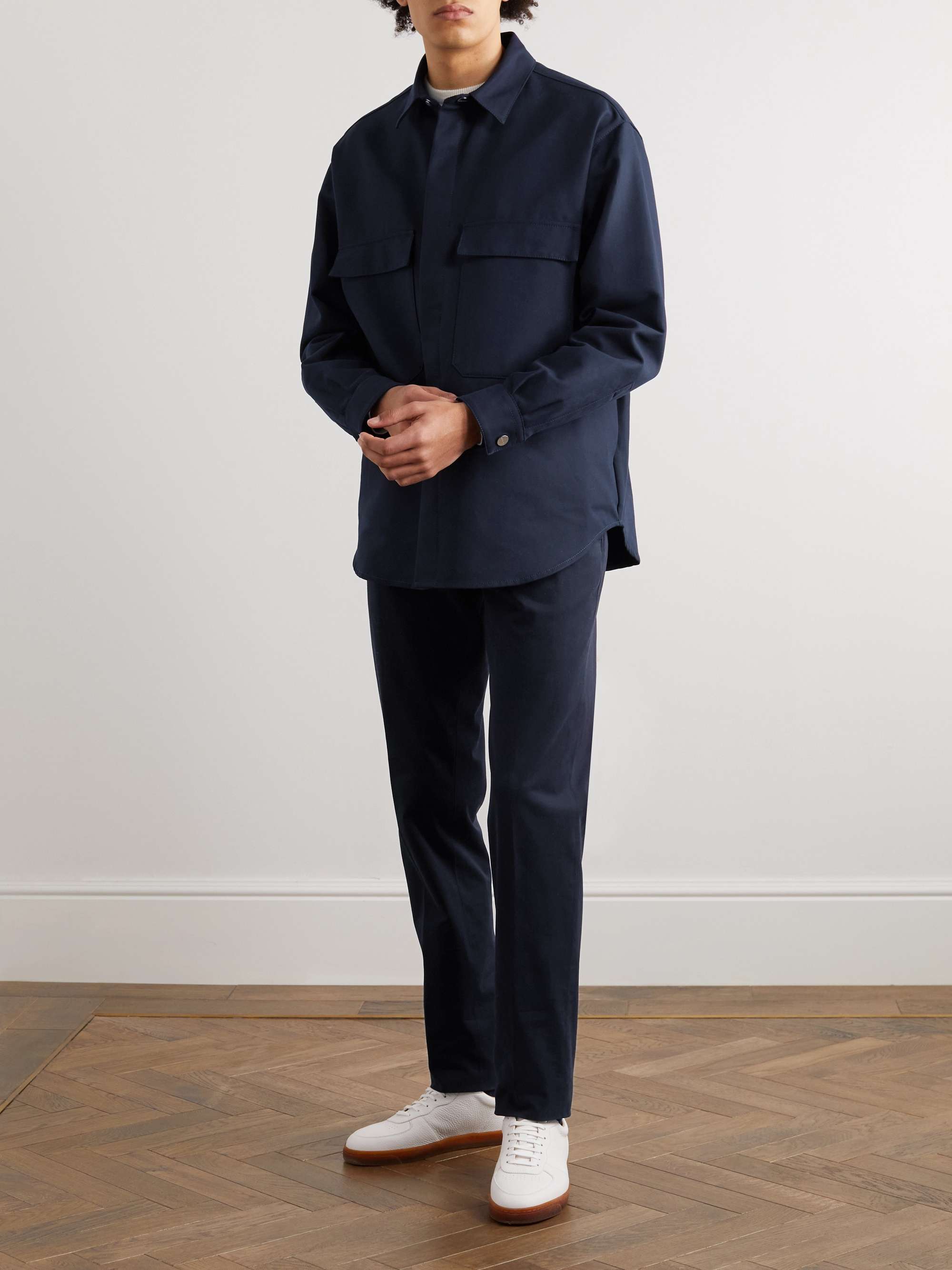 GIORGIO ARMANI Cotton-Twill Overshirt