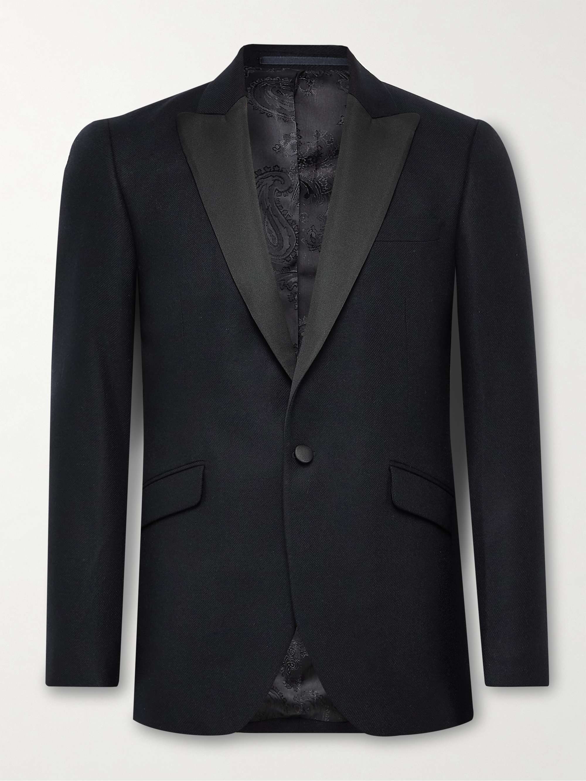 FAVOURBROOK Seaton Slim-Fit Grosgrain-Trimmed Cashmere Tuxedo Jacket ...