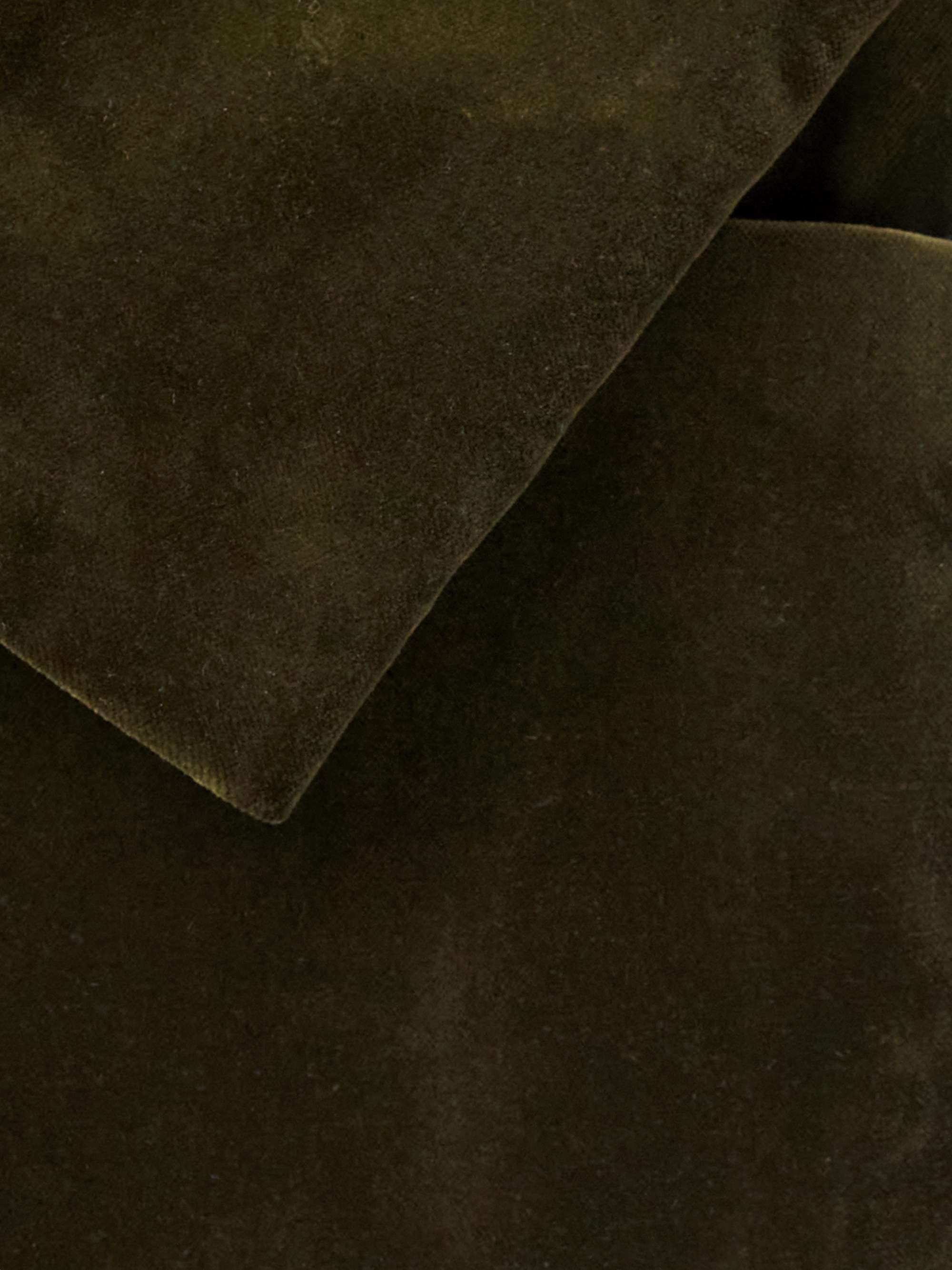 FAVOURBROOK Chaucer Shawl-Collar Satin-Trimmed Cotton-Velvet Tuxedo Jacket