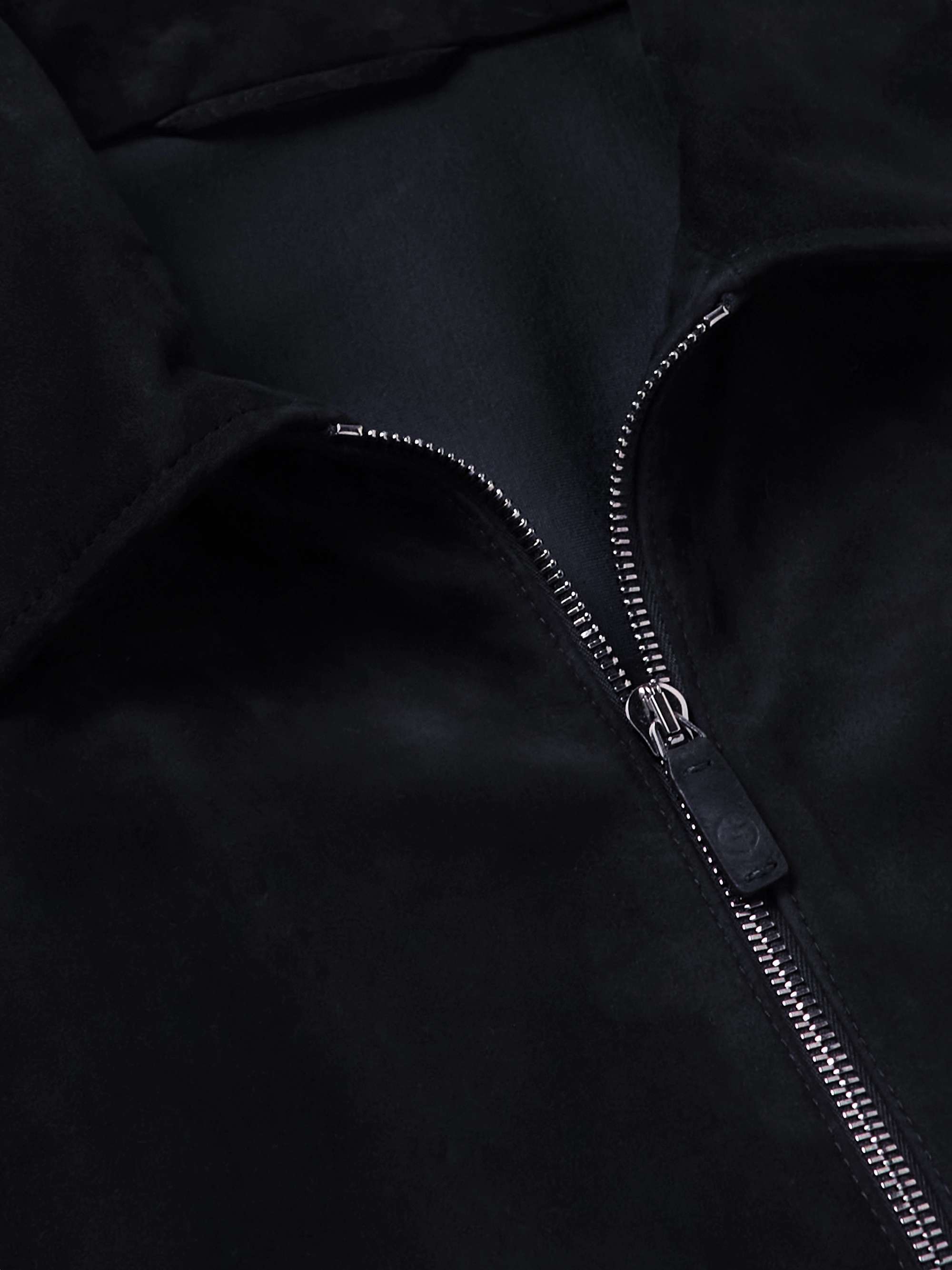 GIORGIO ARMANI Suede Trucker Jacket