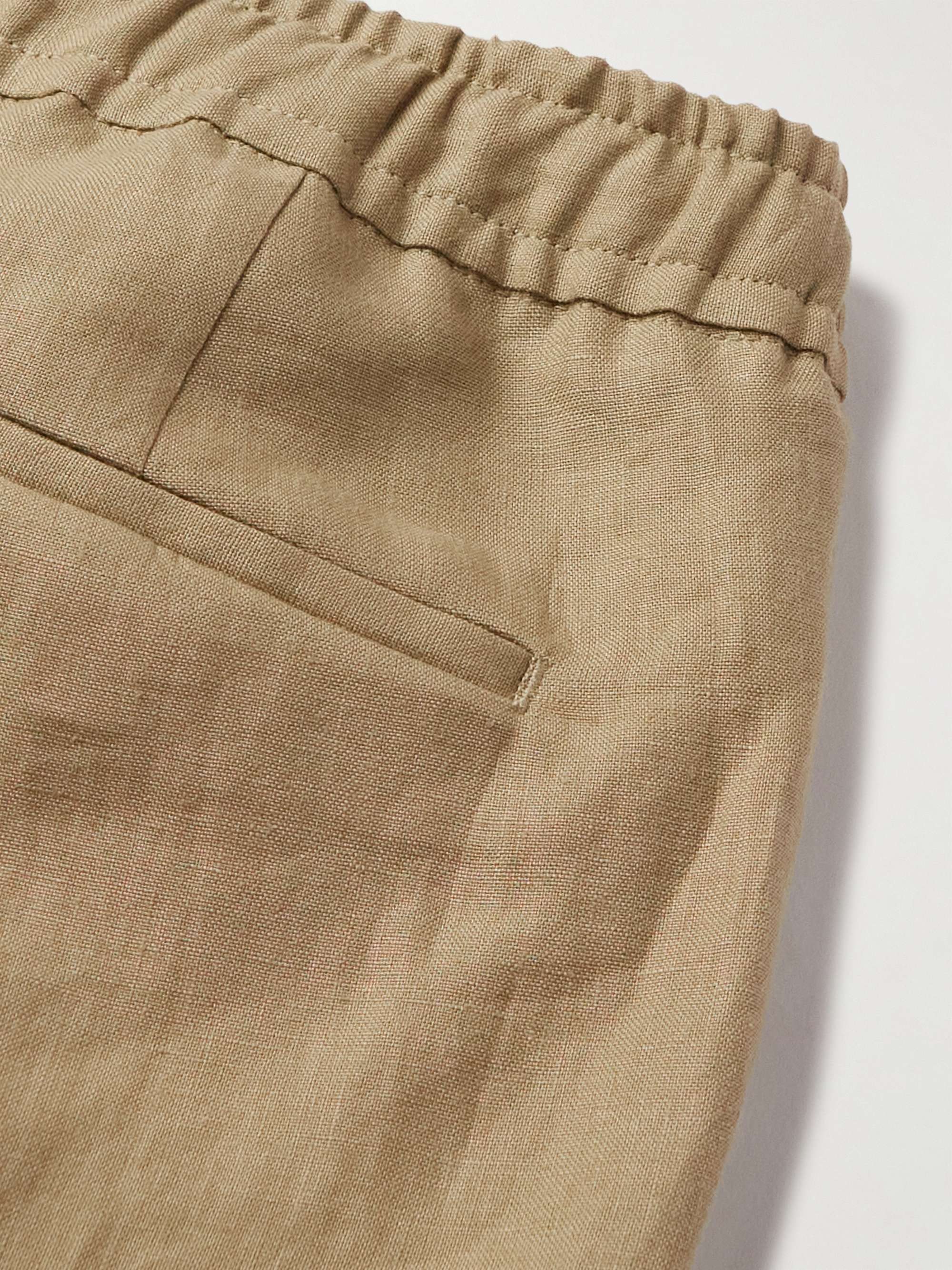CARUSO Tapered Linen Trousers