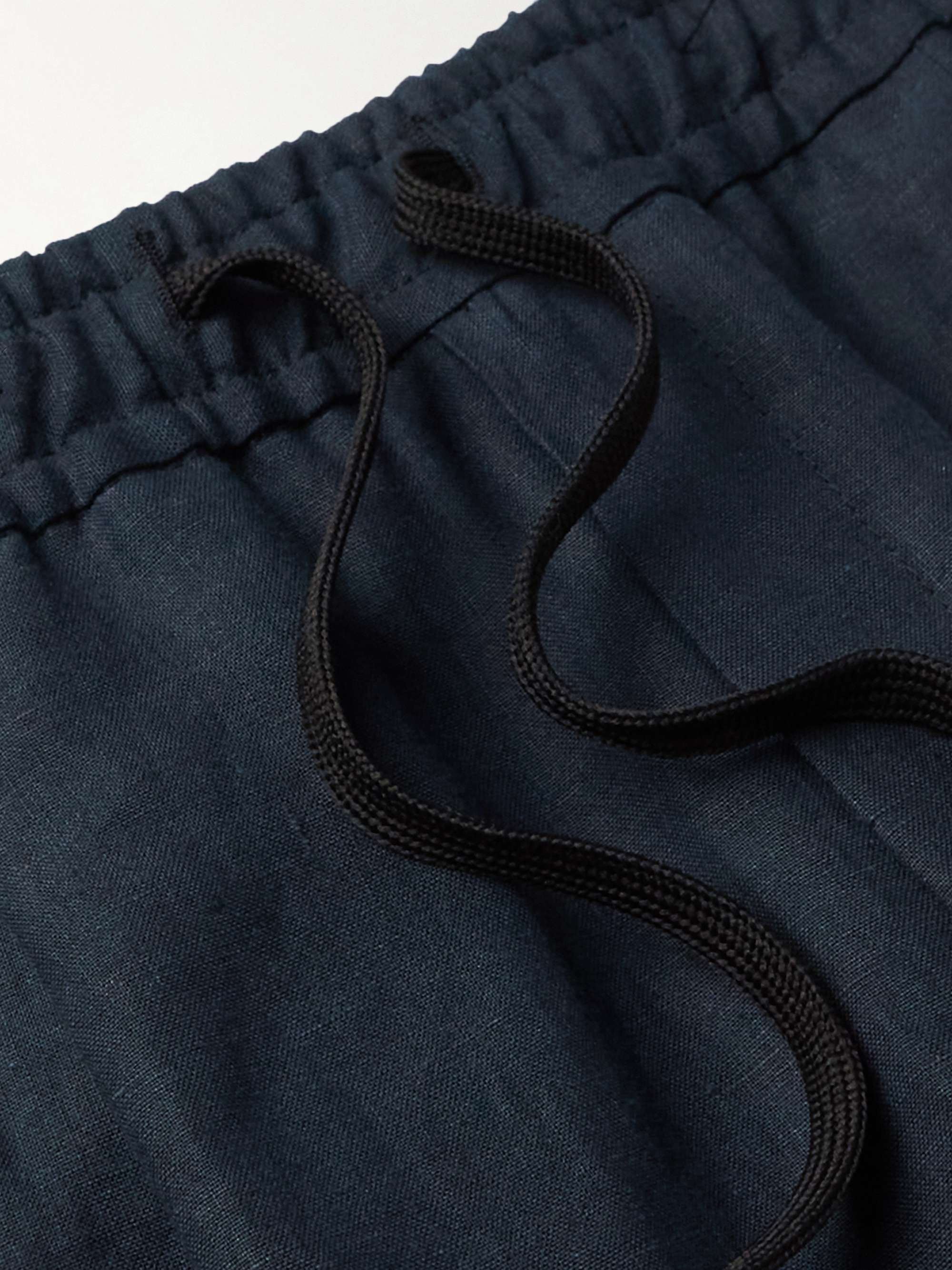 CARUSO Tapered Linen Trousers