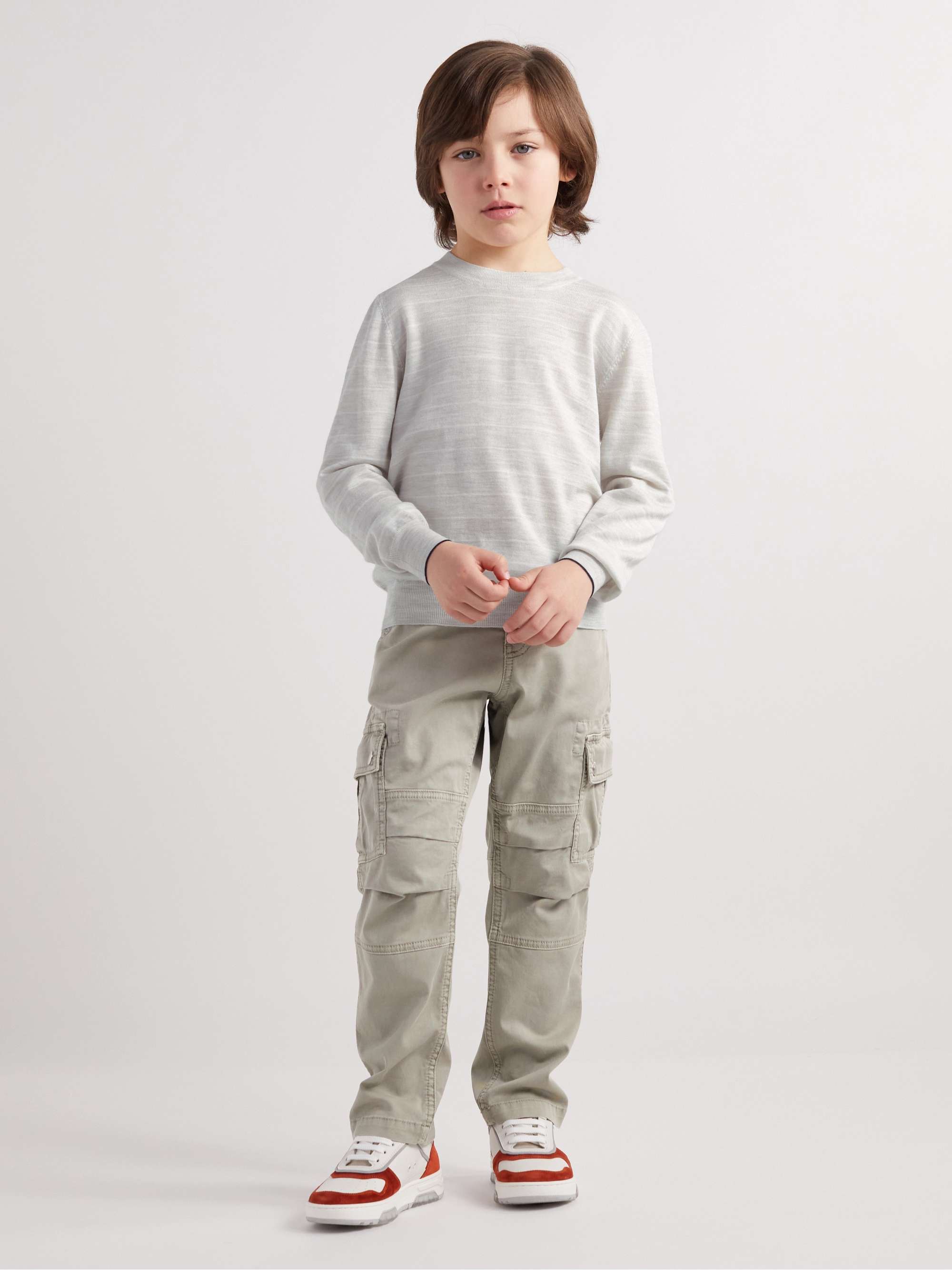 BRUNELLO CUCINELLI KIDS Ages 4-7 Wool and Cashmere-Blend Sweater