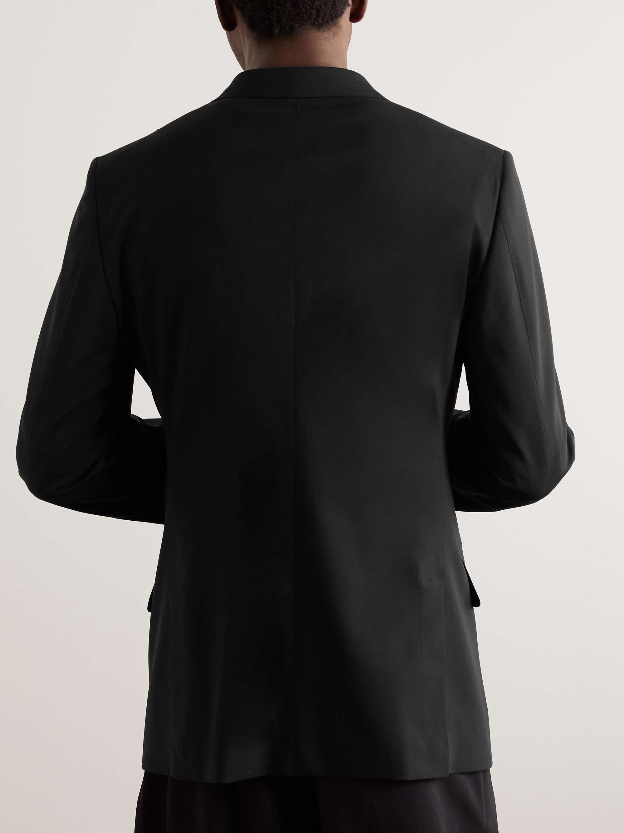 DUNHILL Slim-Fit Double-Breasted Wool-Blend Blazer