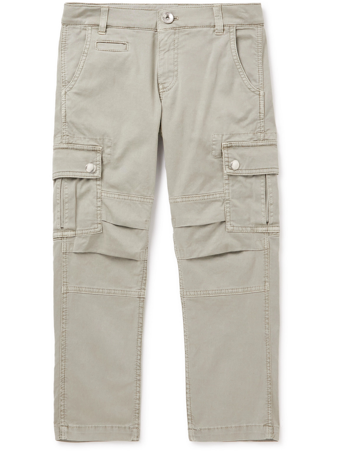 Ages 4-7 Cotton-Blend Gabardine Cargo Trousers